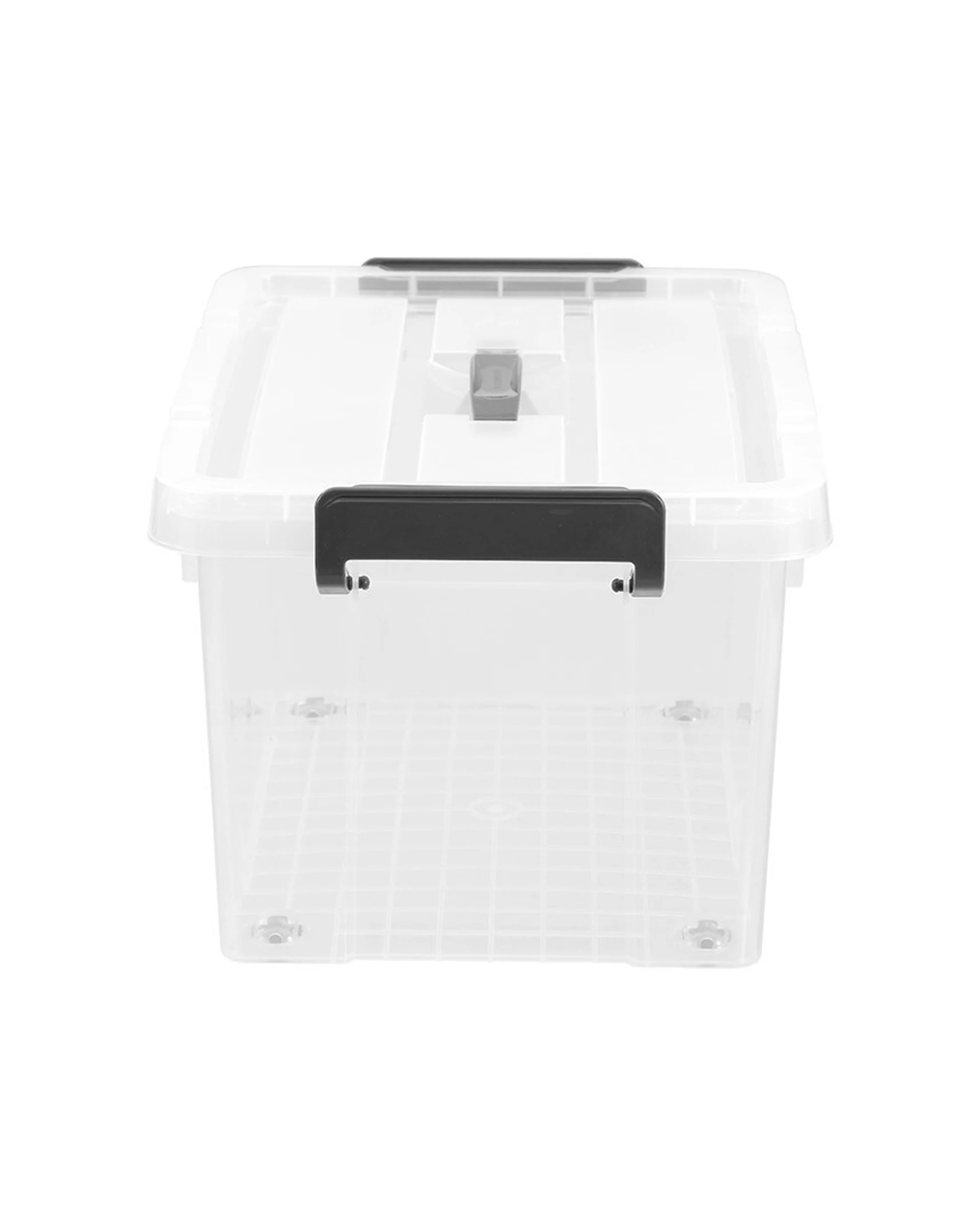 2 Boxsweden Dura 27L 44cm Carry Box Storage W Lid - Locking Storage Box Wheels
 - plain, 2 of 5
