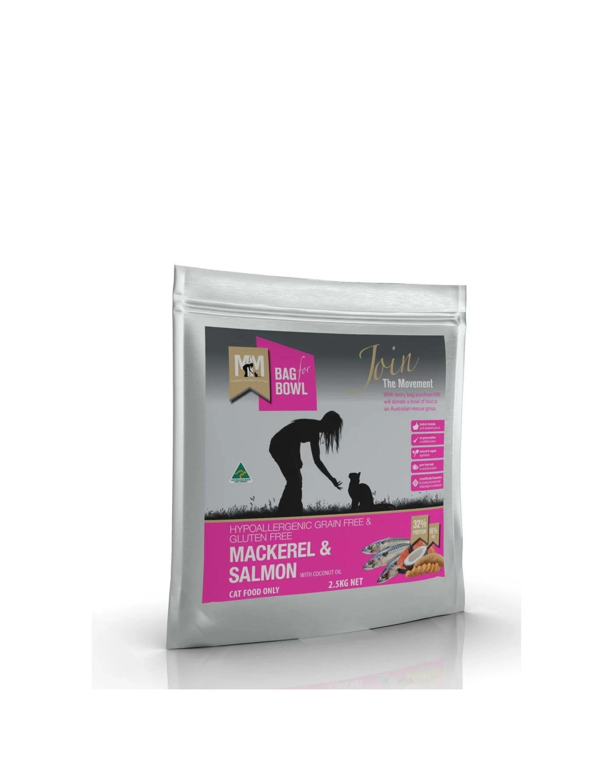 1 Meals For Meows Grain Free Mackerel And Salmon Dry Cat Food 2.5kg, 1 of 1