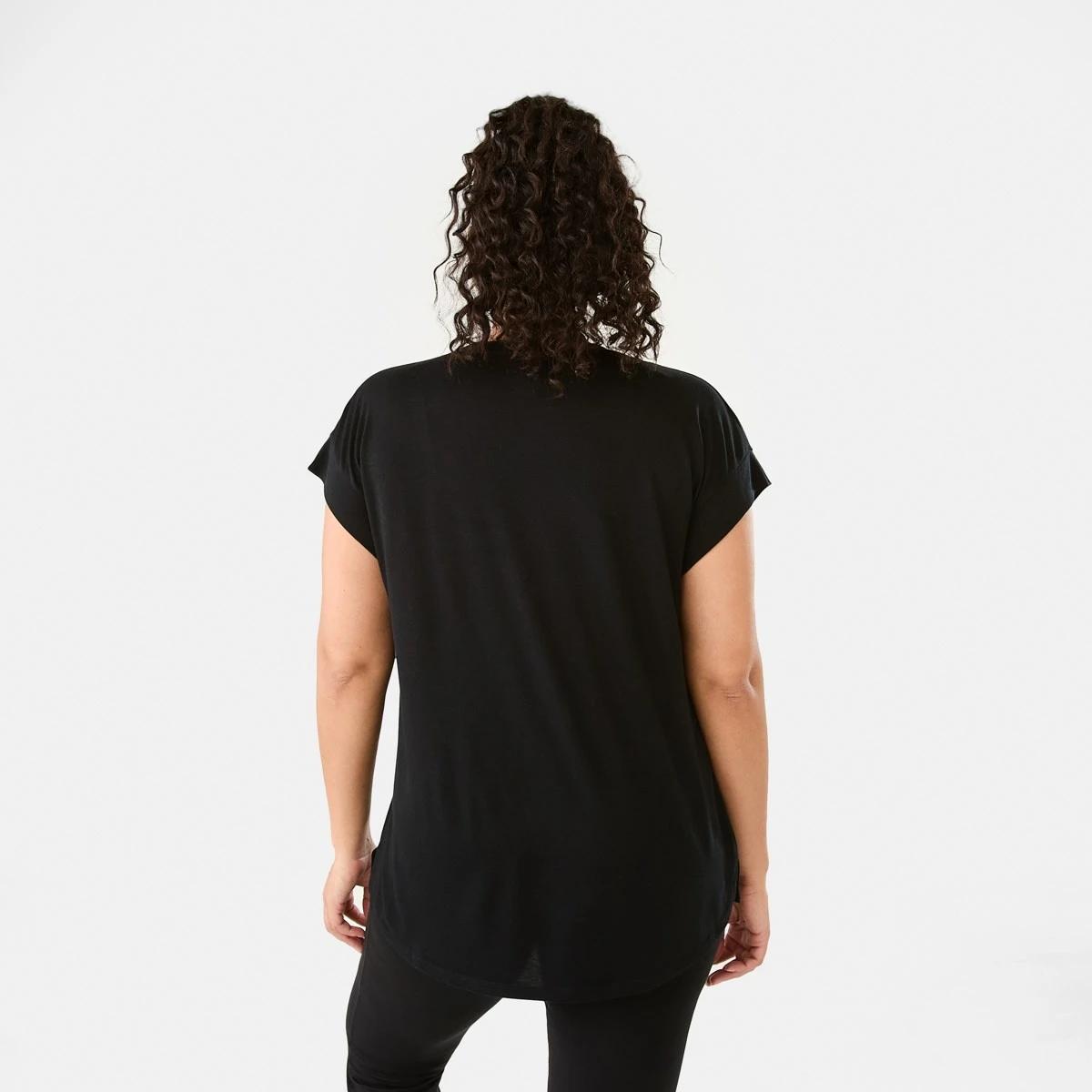 3 Everlast Womens Relaxed Long T-shirt EVERLAST BLACK, 3 of 7