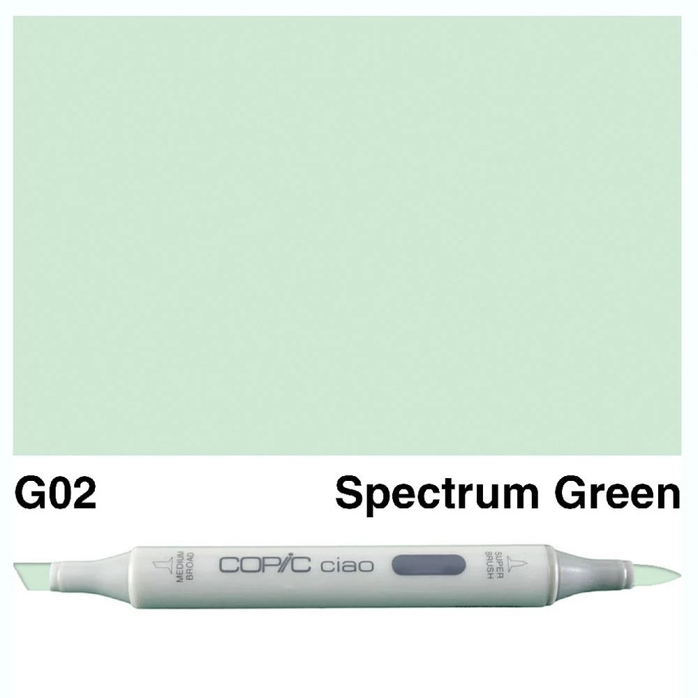 3 Copic Ciao Dual Nib Marker G02 Spectrum Green, 3 of 3