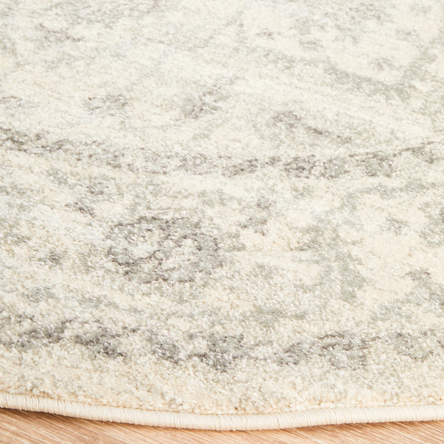 5 Common Ground Rugs Encore 261 240x240cm - Large Round Power Loomed Pet Friendly Rug - Natural, 5 of 9