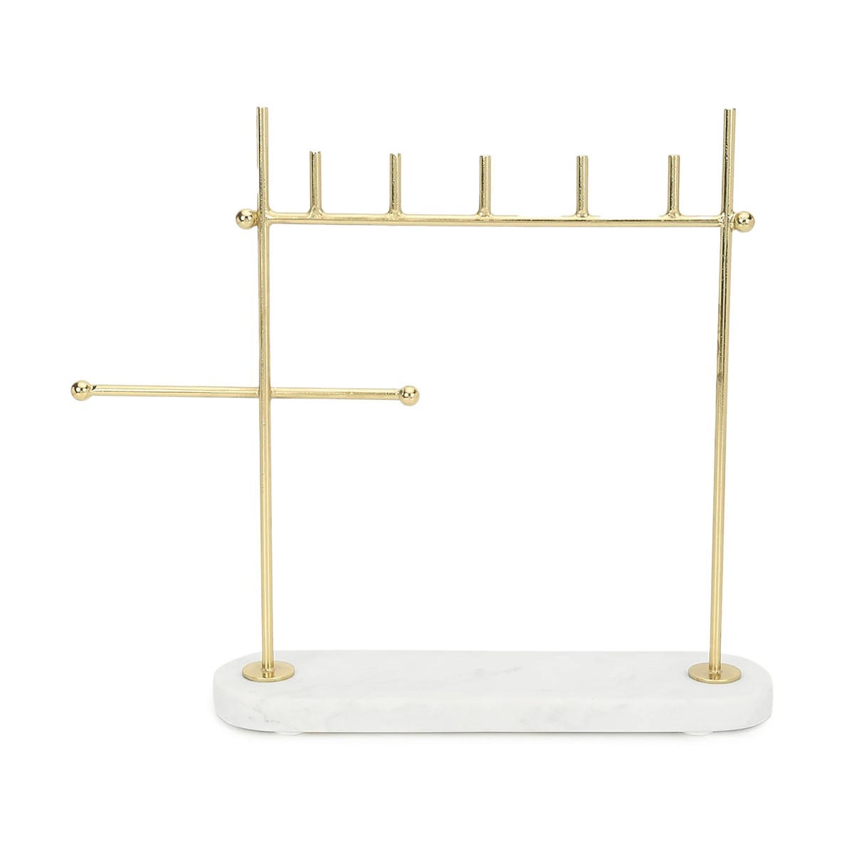 5 Marble Jewellery Stand - Natural and Gold Look, 5 of 5