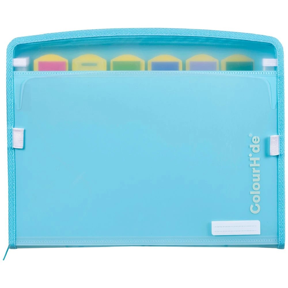 1 Colourhide Zip It Expanding File Sky Blue, 1 of 3