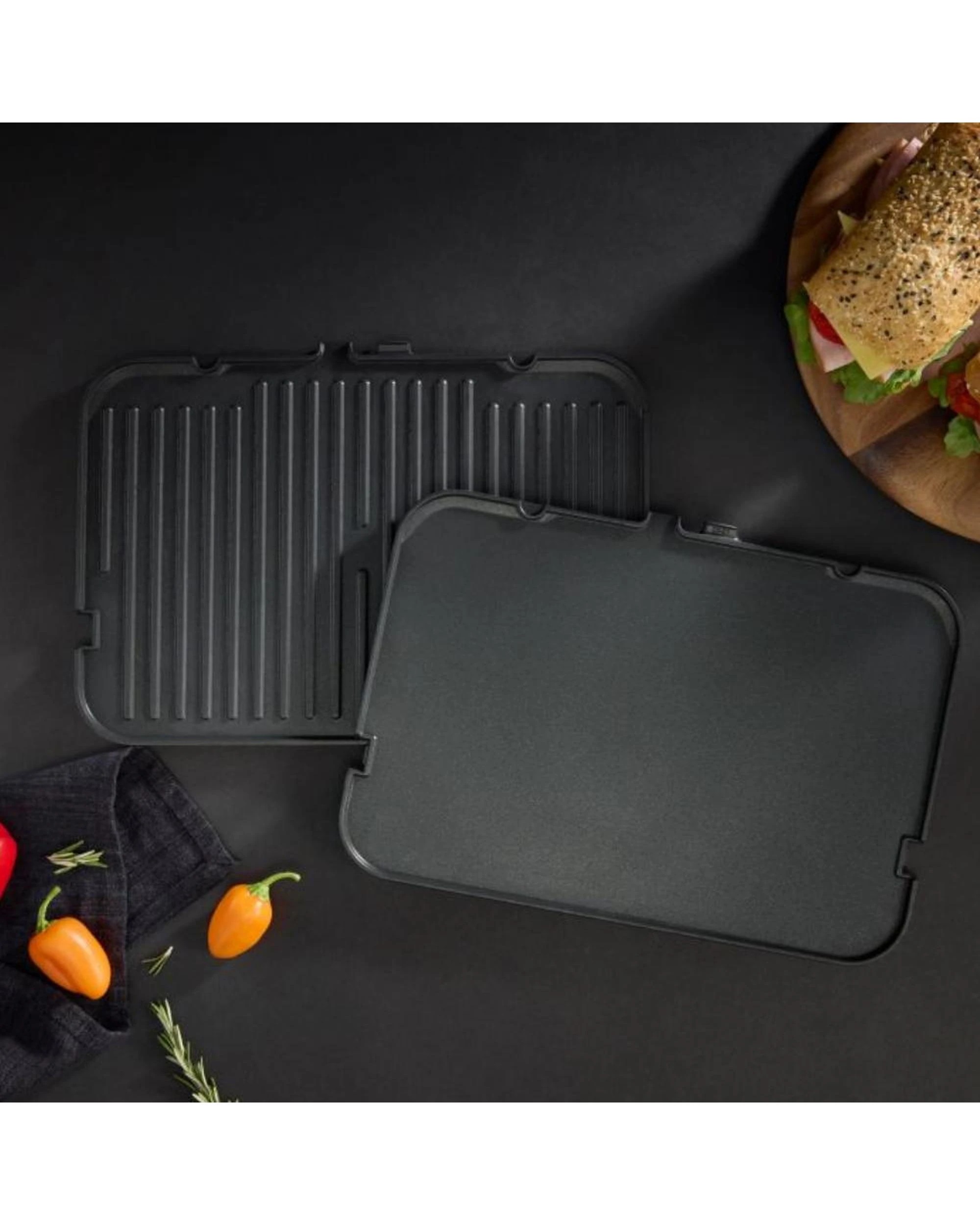 8 MasterPro Smart Electric Grill Indoor Multi Contact Grill With Temperature Probe, 8 of 8