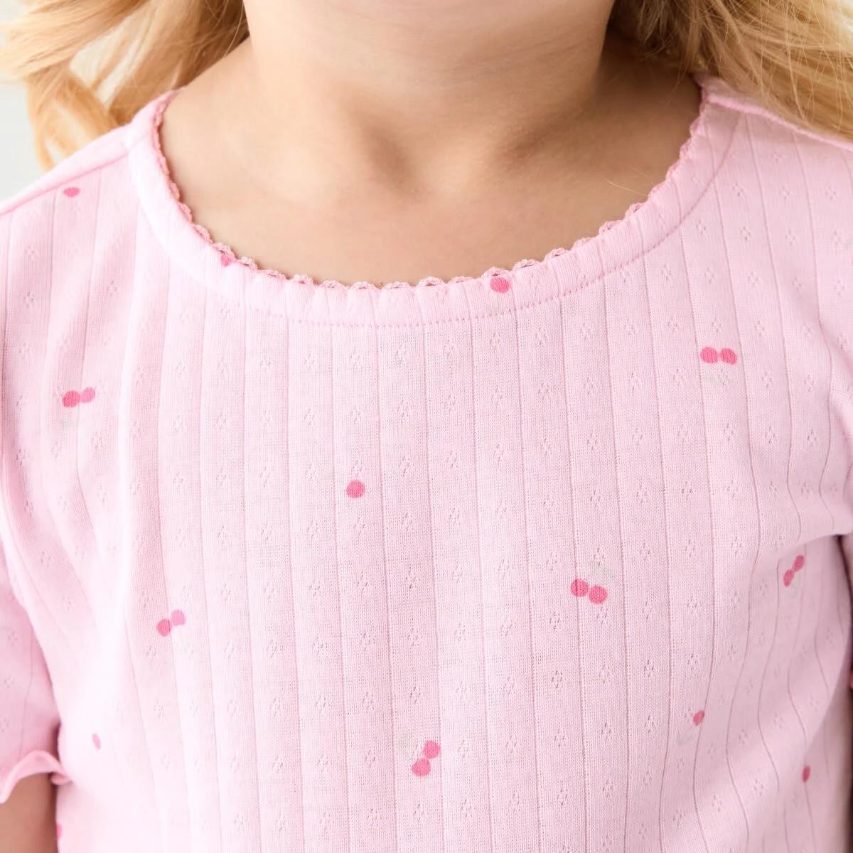 4 Pointelle Pyjama Set PINK CHERRIES, 4 of 7