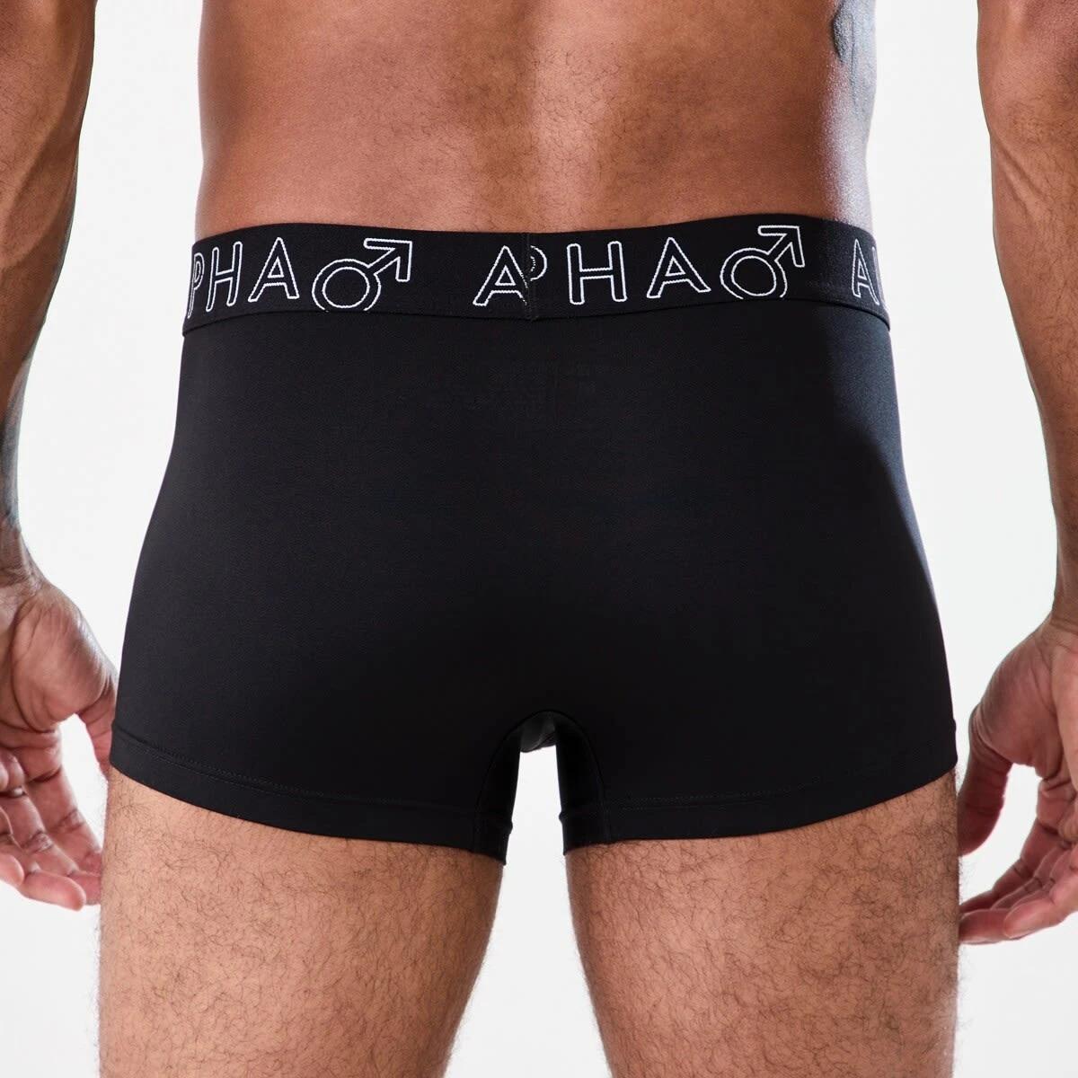 4 3 Pack Microfibre Trunks ALL BLACK, 4 of 5