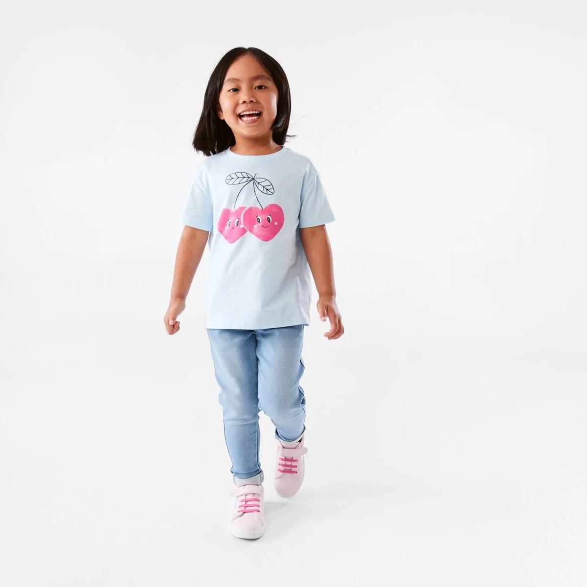 5 Short Sleeve Print T-shirt Blu Cherry, 5 of 8