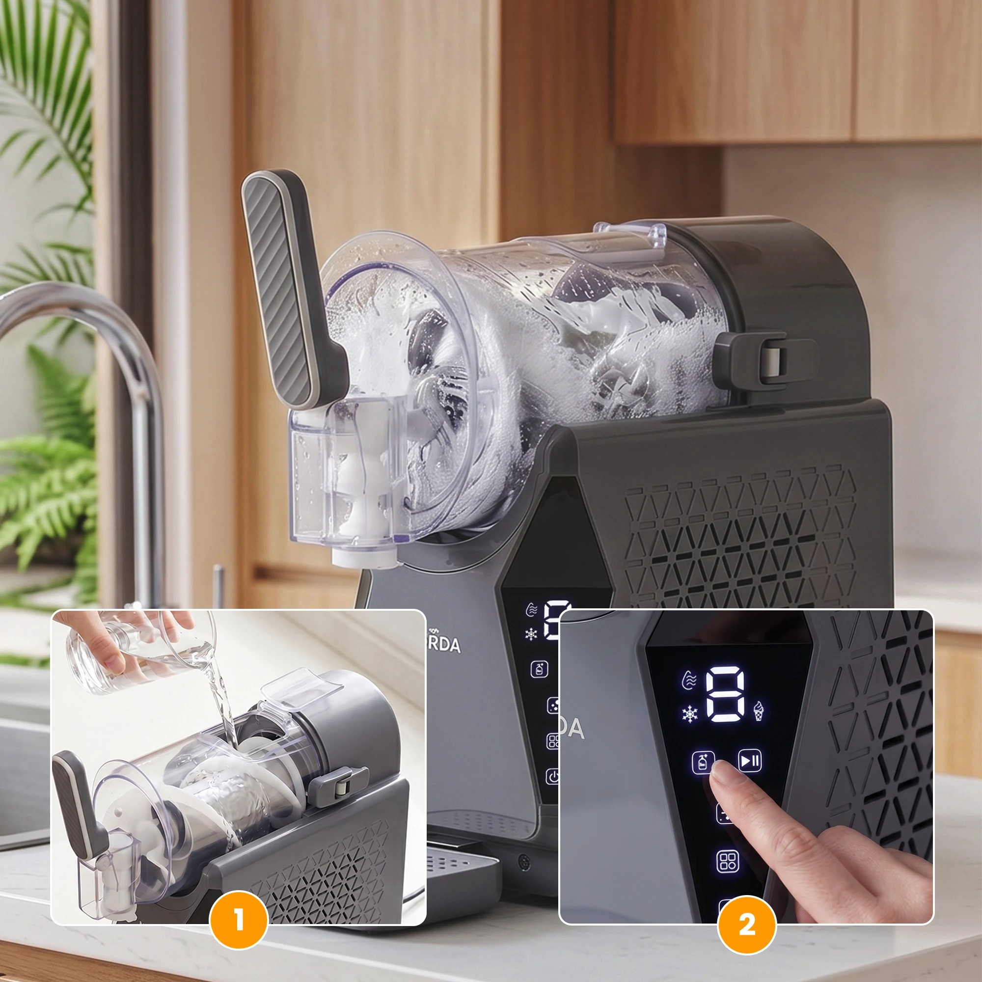 8 NORDA 1.3L Slushie Machine Frozen Drink Maker, 8 of 9