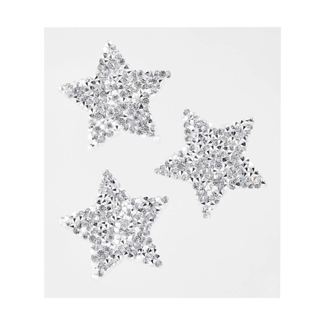 2 Iron-On Patches - Rhinestone Stars, 2 of 3