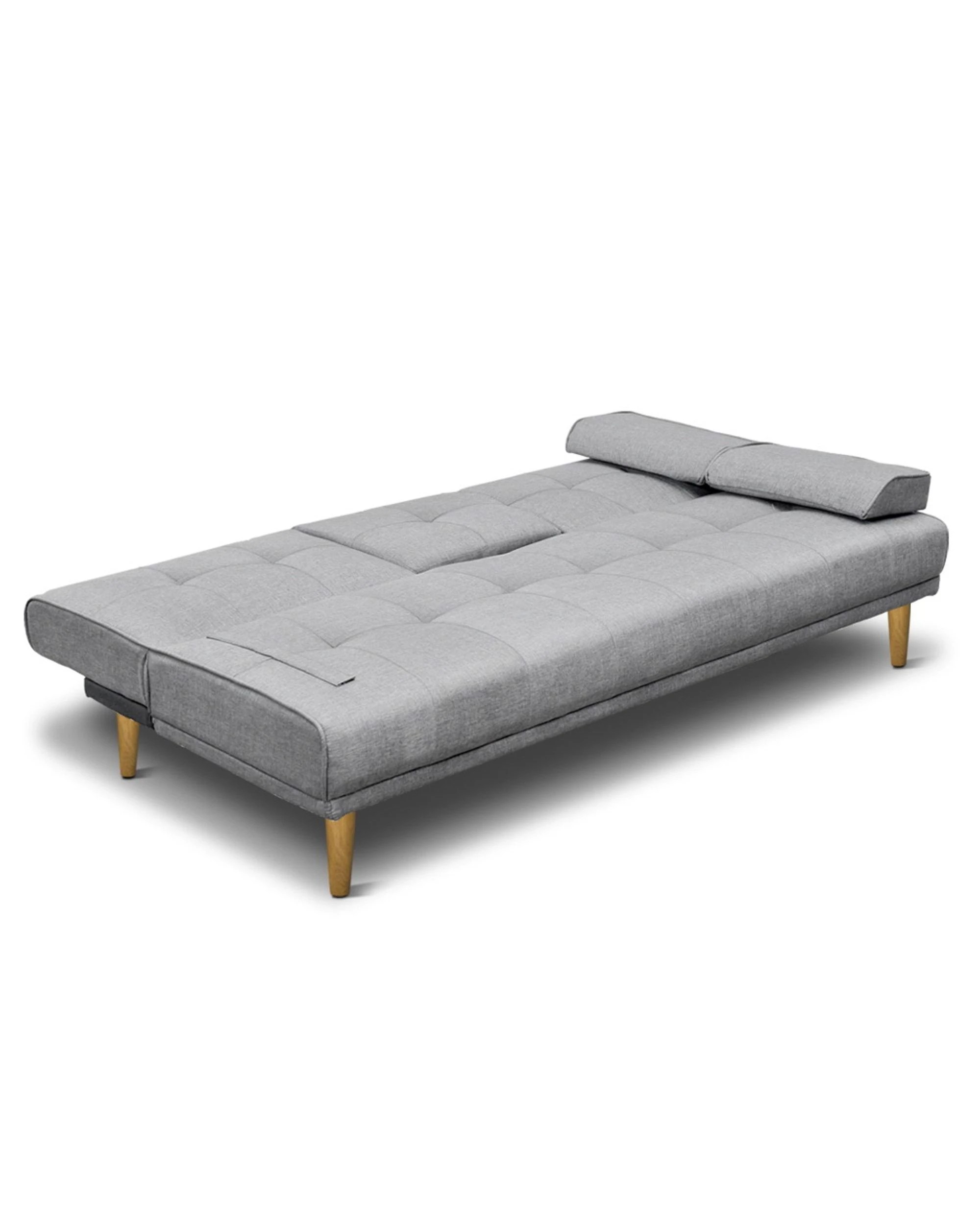 3 Artiss Sofa Bed 188CM  Faux Linen - Grey, 3 of 10