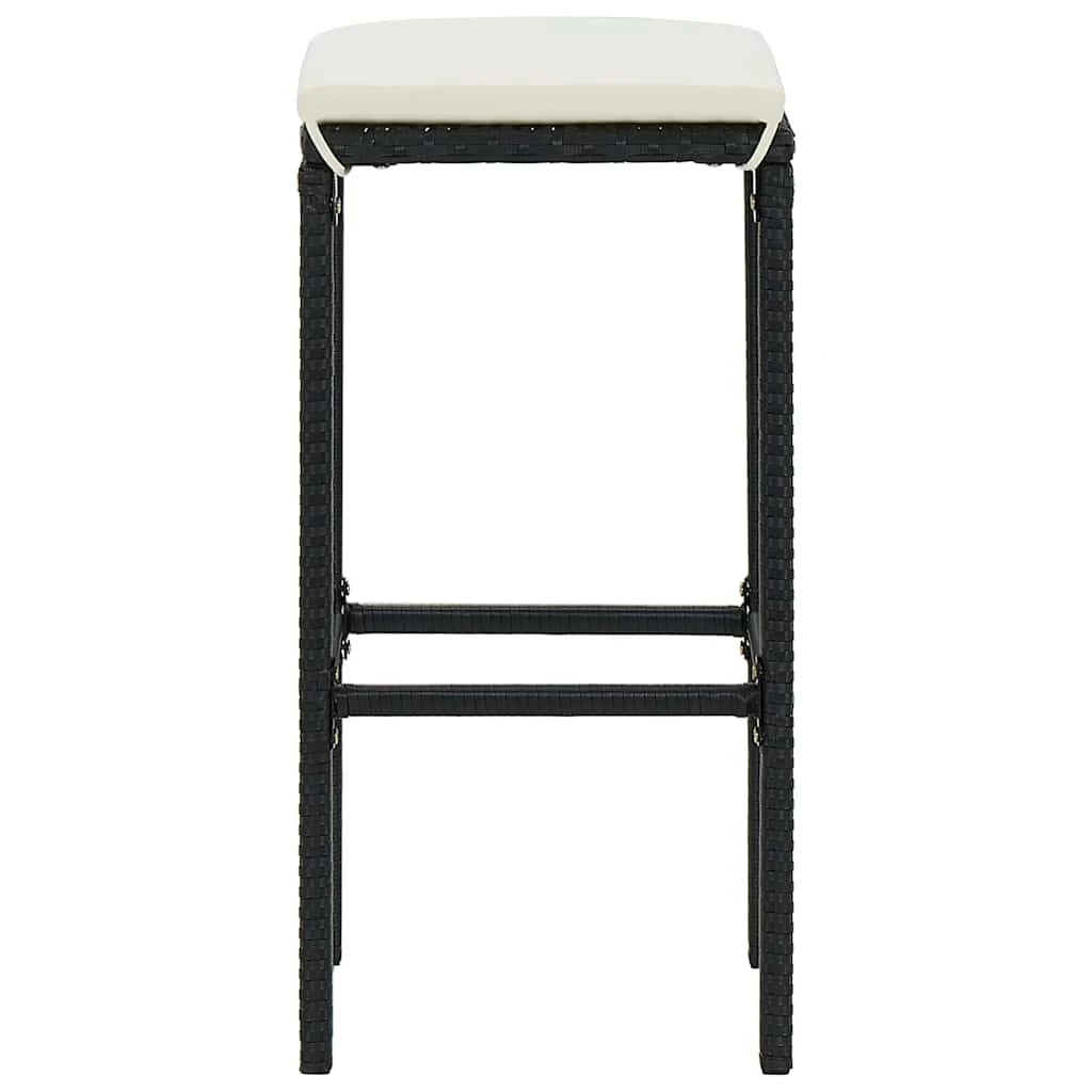 5 vidaXL Bar stool Footrest - Black, 5 of 8