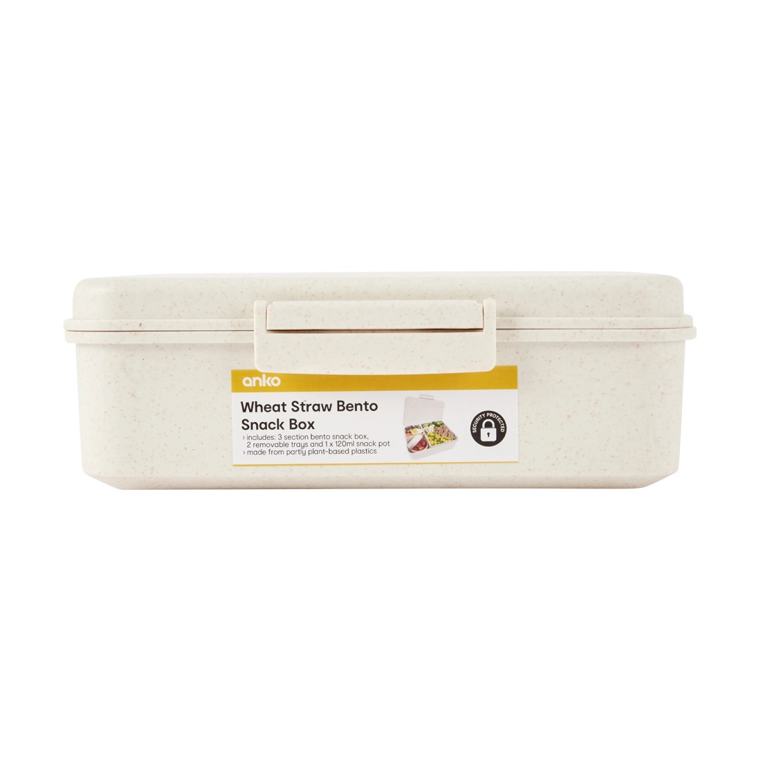 4 Wheat Straw Bento Snack Box - Oatmeal, 4 of 4