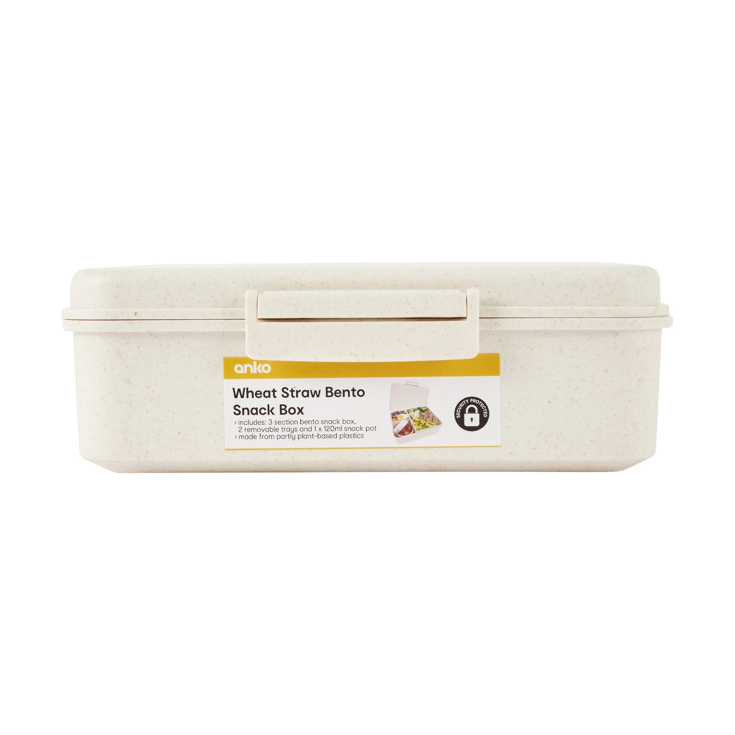 4 Wheat Straw Bento Snack Box - Oatmeal, 4 of 4