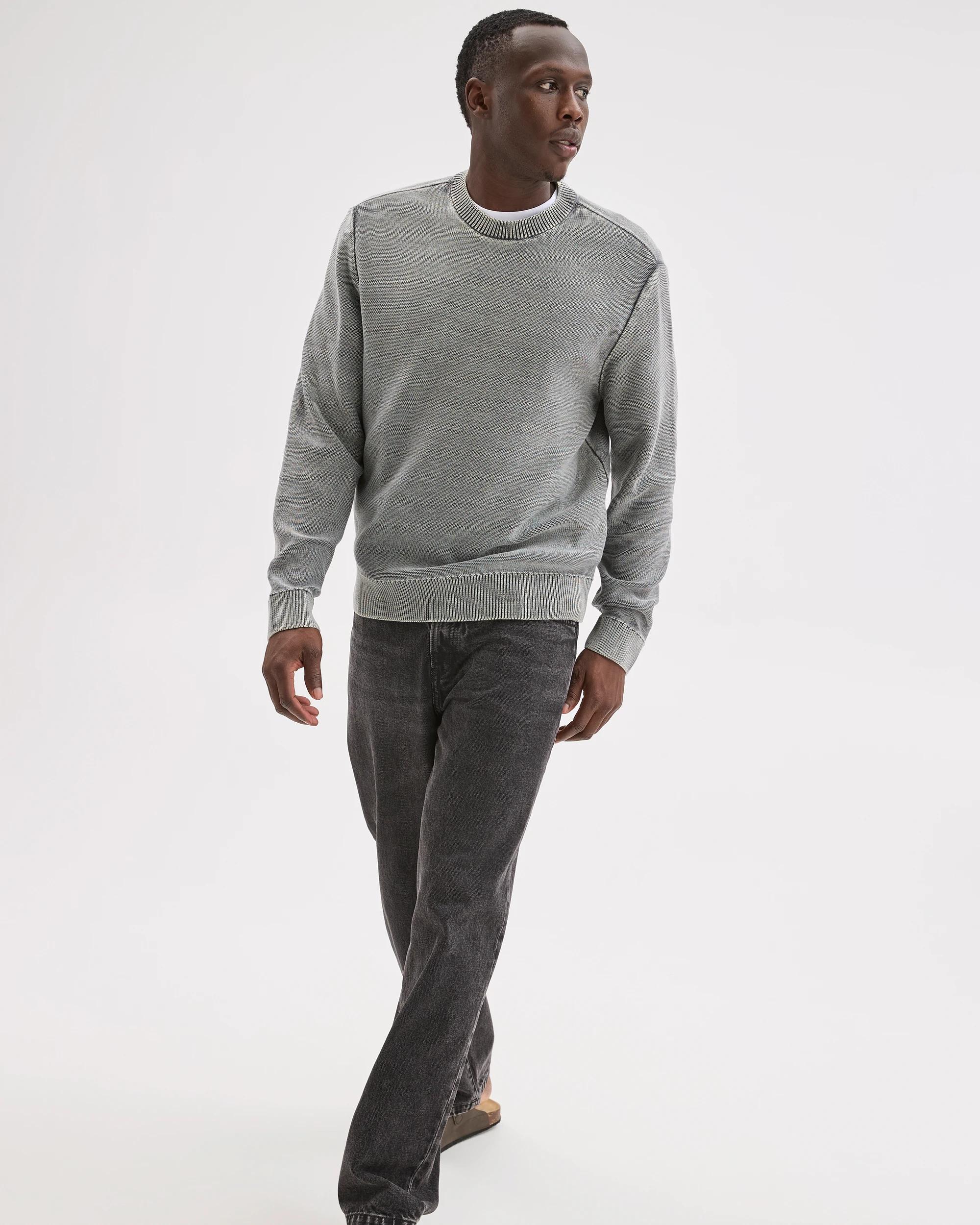 2 Commons Australian Cotton Oversized Knit Jumper WORN GREY, 2 of 7