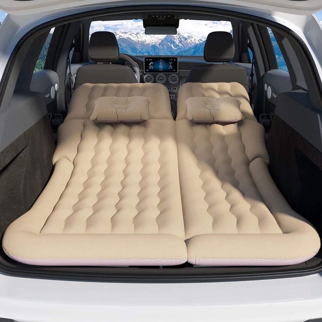 5 Weisshorn Car Mattress Inflatable SUV Back Seat Camping Bed - Single Bed - Beige, 5 of 5