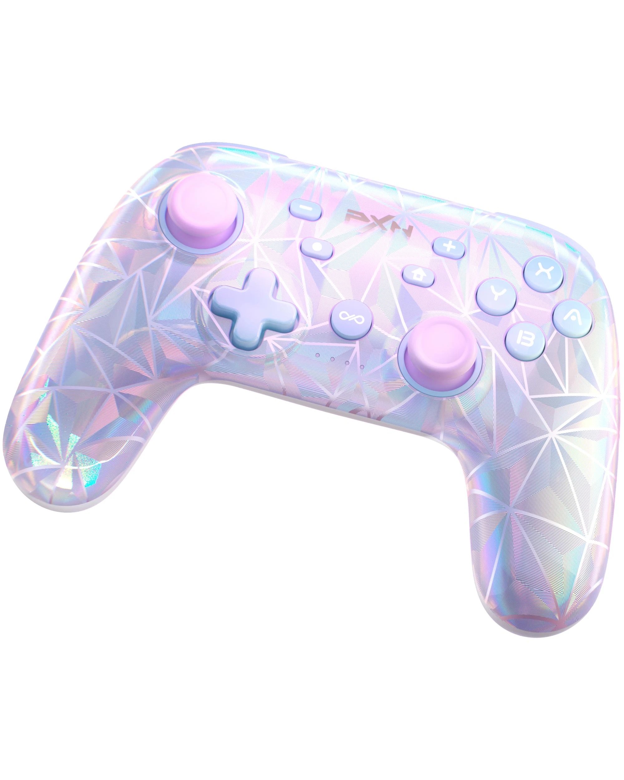 4 PXN P50S Wireless Controller Stardust Pink for Switch 1 and 2 PC Phones with Gyro NFC Macro Buttons, 4 of 10