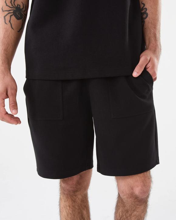 Elastic Waist Interlock Knit Shorts
