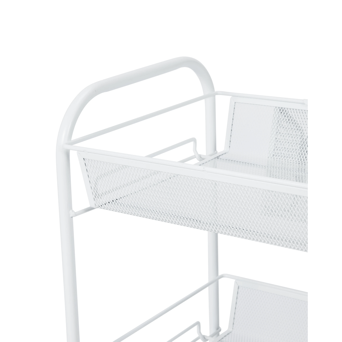 4 3 Tier Metal Trolley - White, 4 of 9