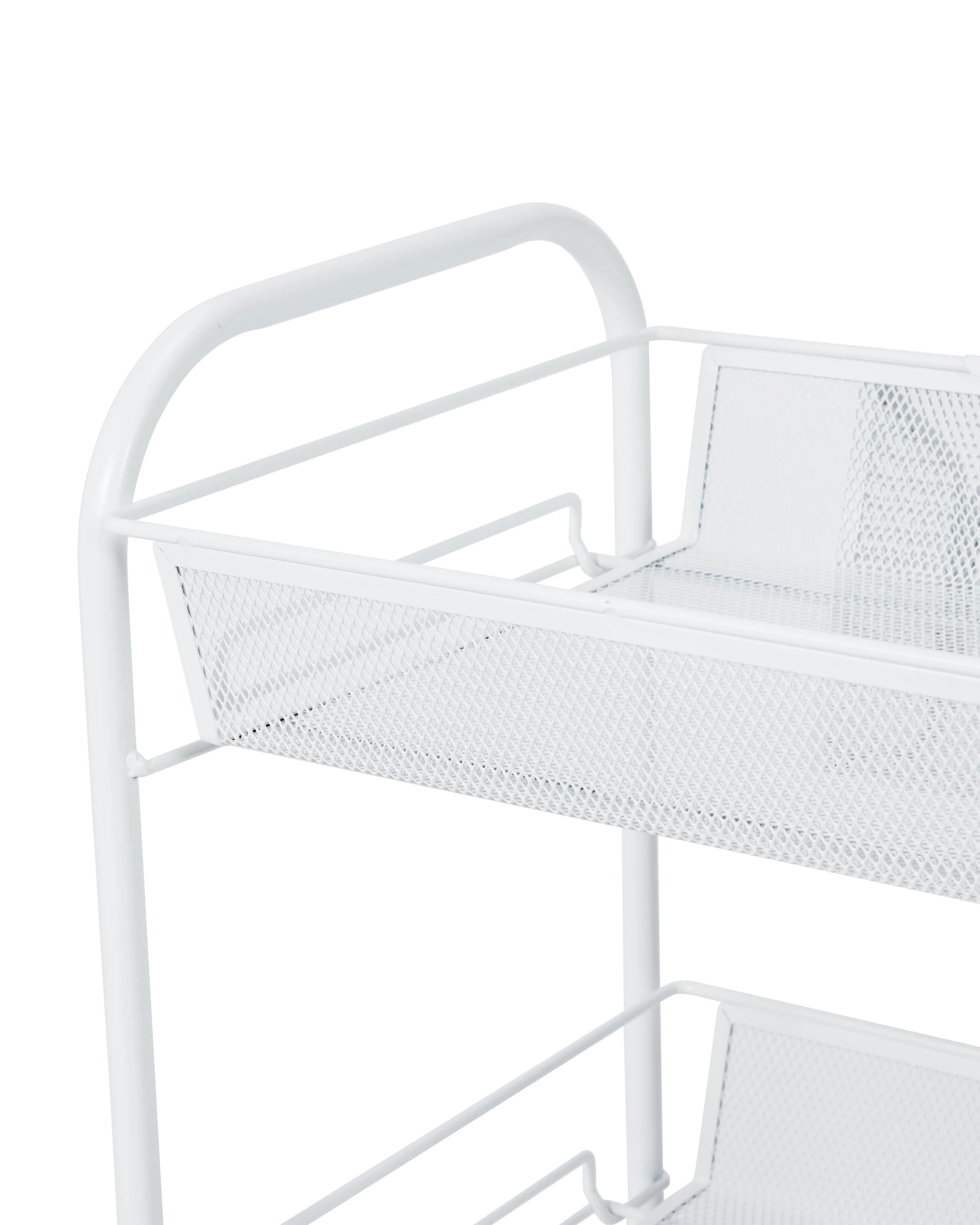 4 3 Tier Metal Trolley - White, 4 of 9