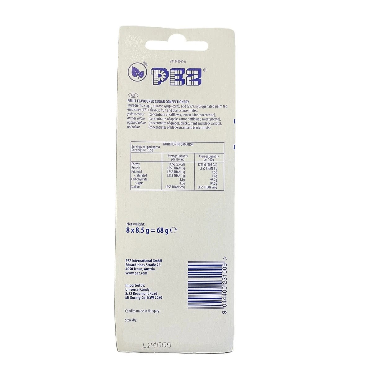 2 8 Pack PEZ Fruit Candy Refills 68g, 2 of 2