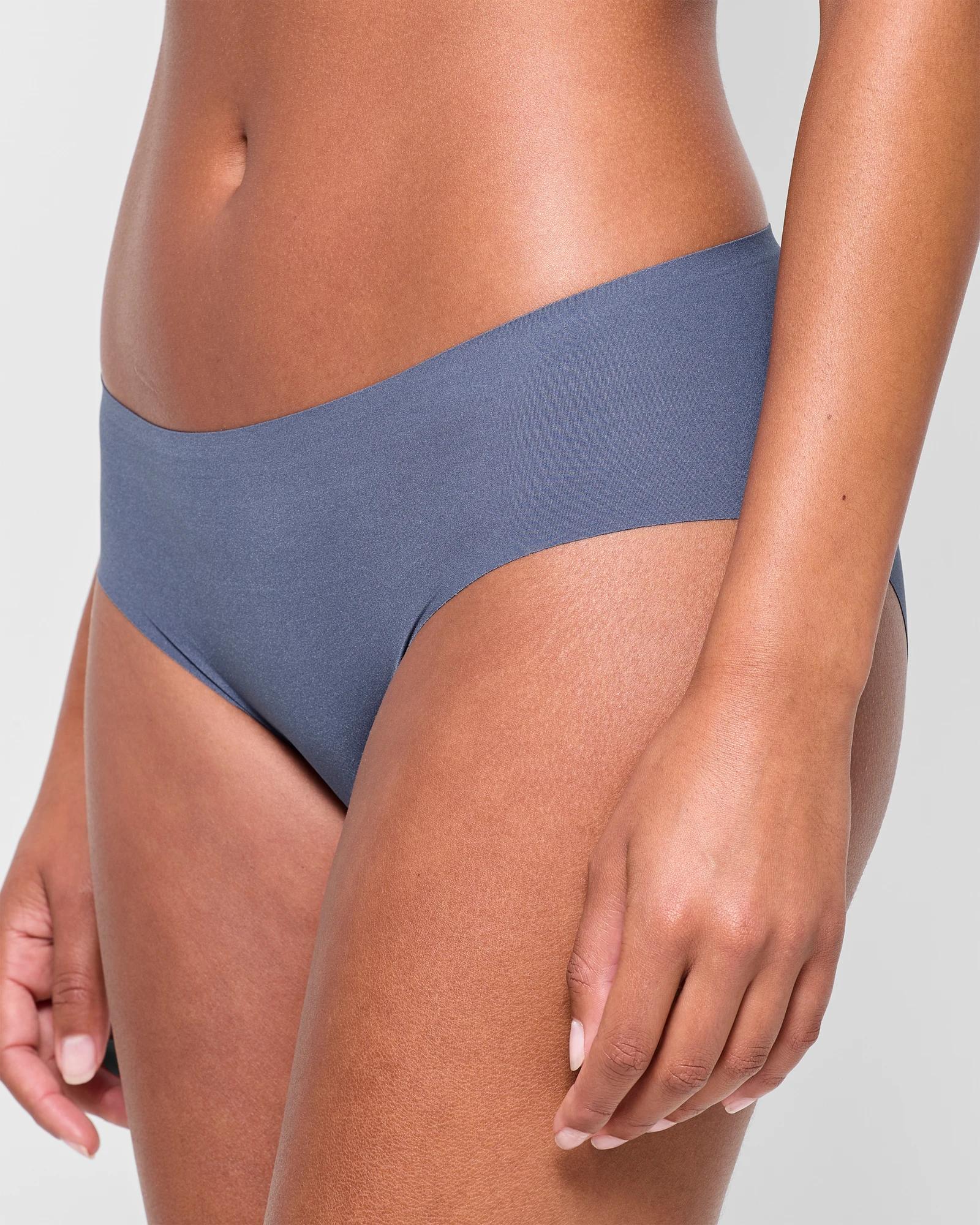 3 Target Womens Bonded No Show Hipster Briefs 2 Pack BLUE INDIGO/BARE BEAUTY, 3 of 4