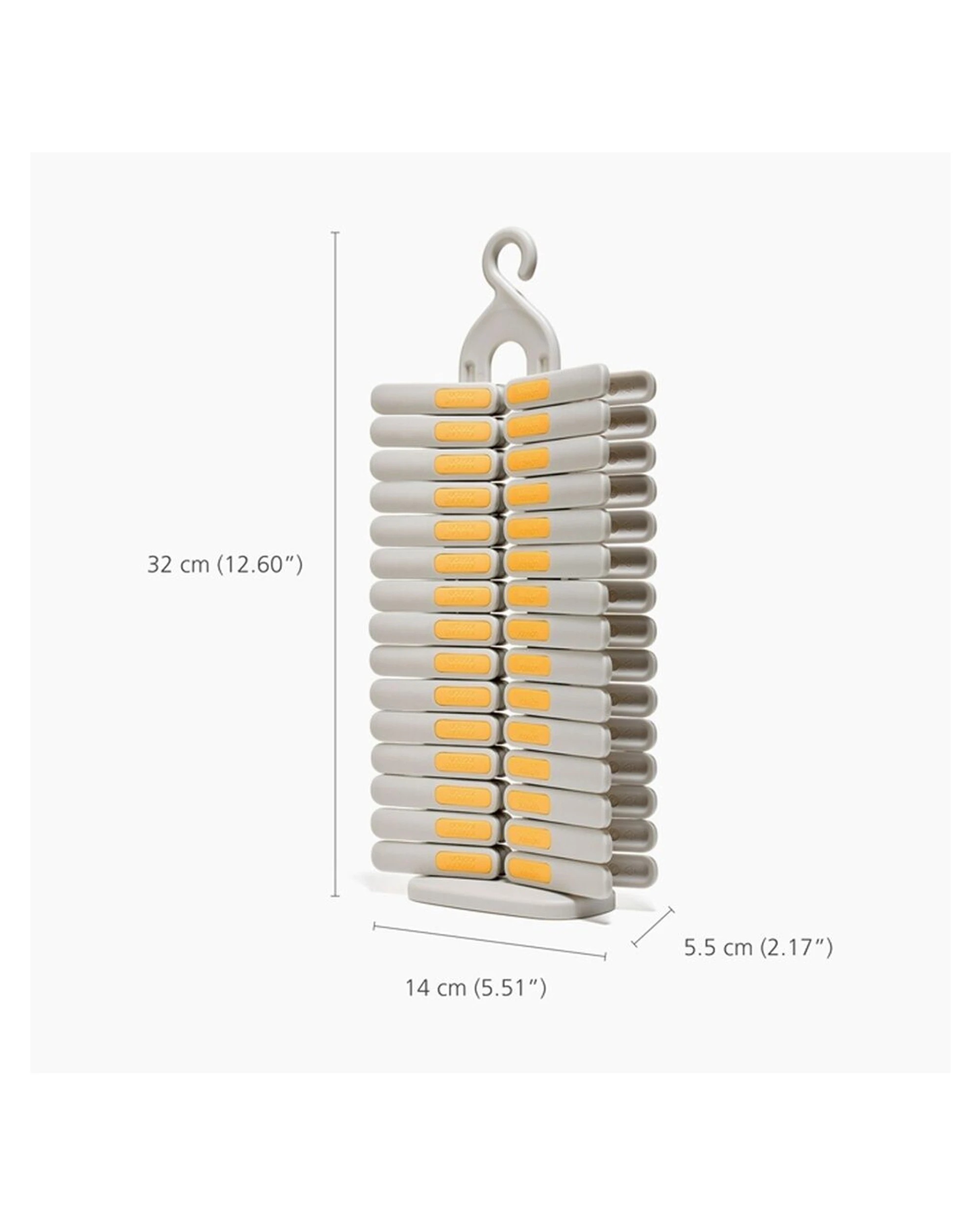 6 Joseph Joseph 30pc PegStore Clothing Laundry Peg Set UV Resistant Ecru - Natural, 6 of 7