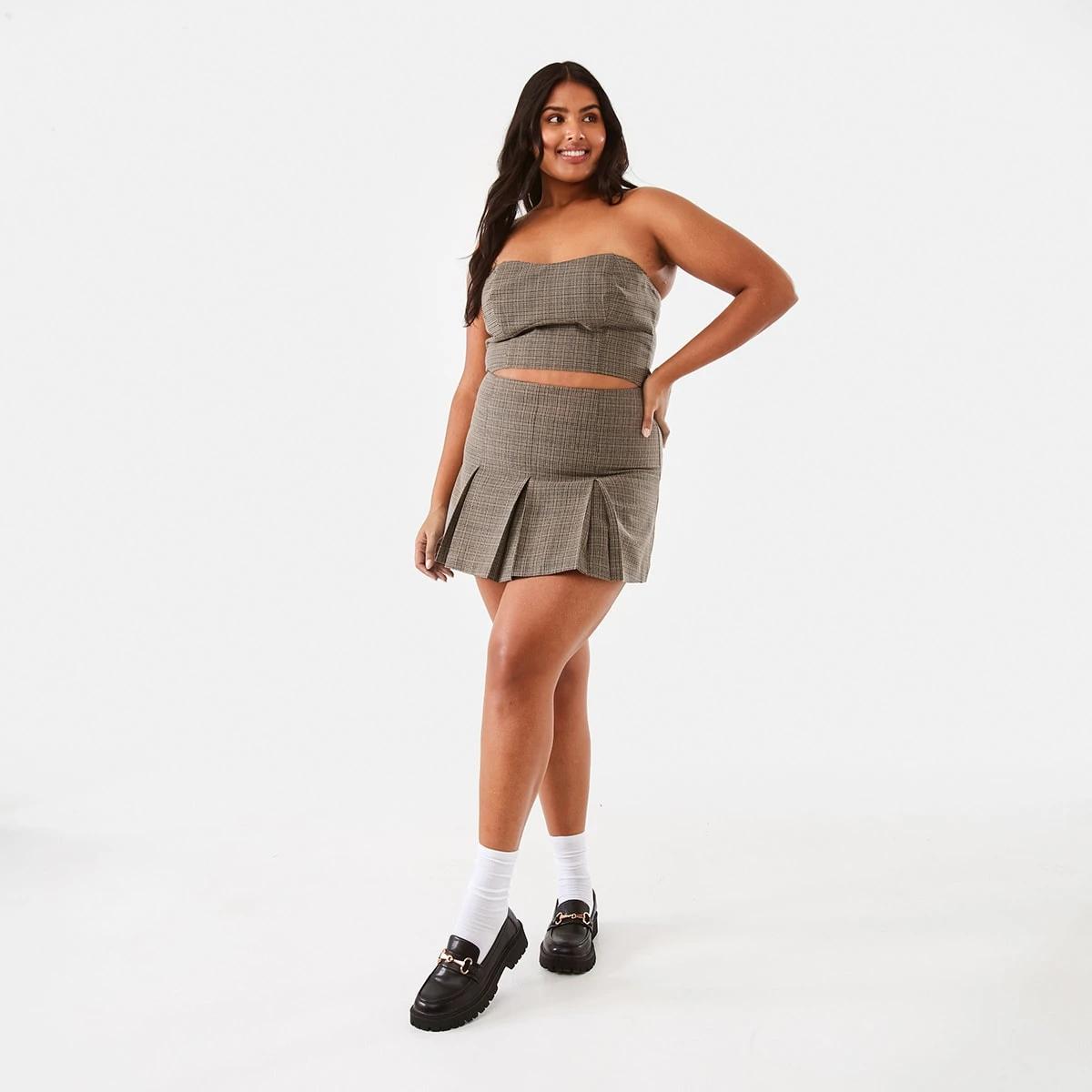 4 Plaid Crop Top Plaid, 4 of 10