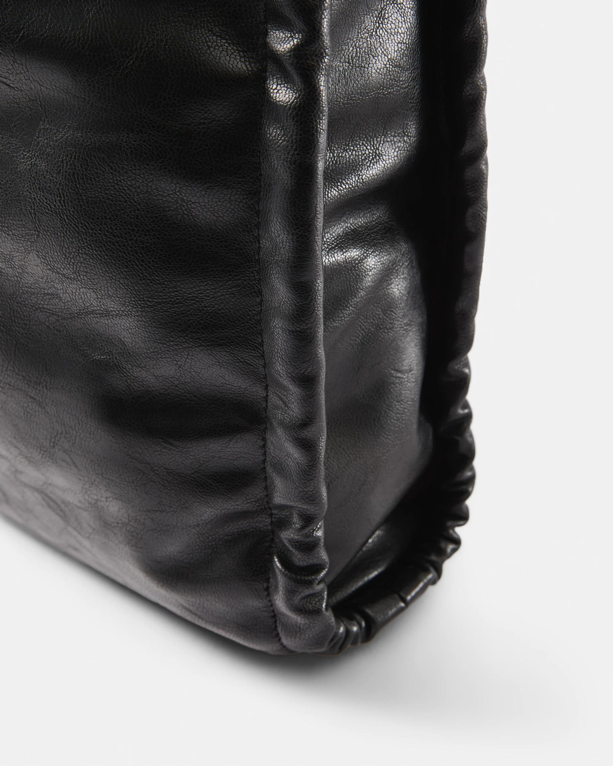 4 Scrunch Tote Bag Black, 4 of 8