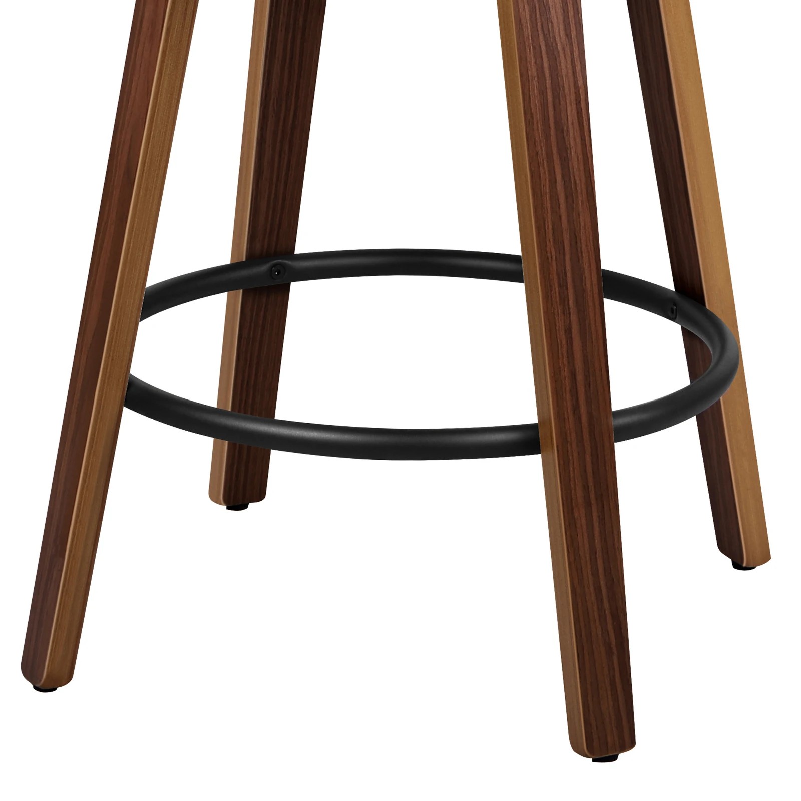 7 Alfordson 4x Swivel Bar Stools Alice Kitchen Wooden Dining Chair Boucle - White, 7 of 10