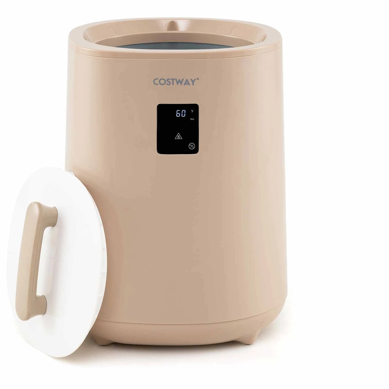 1 Costway 18L Portable Hot Towel Bucket Bathroom Auto Shut off Towel Warmer w/LED Display, 1 of 1