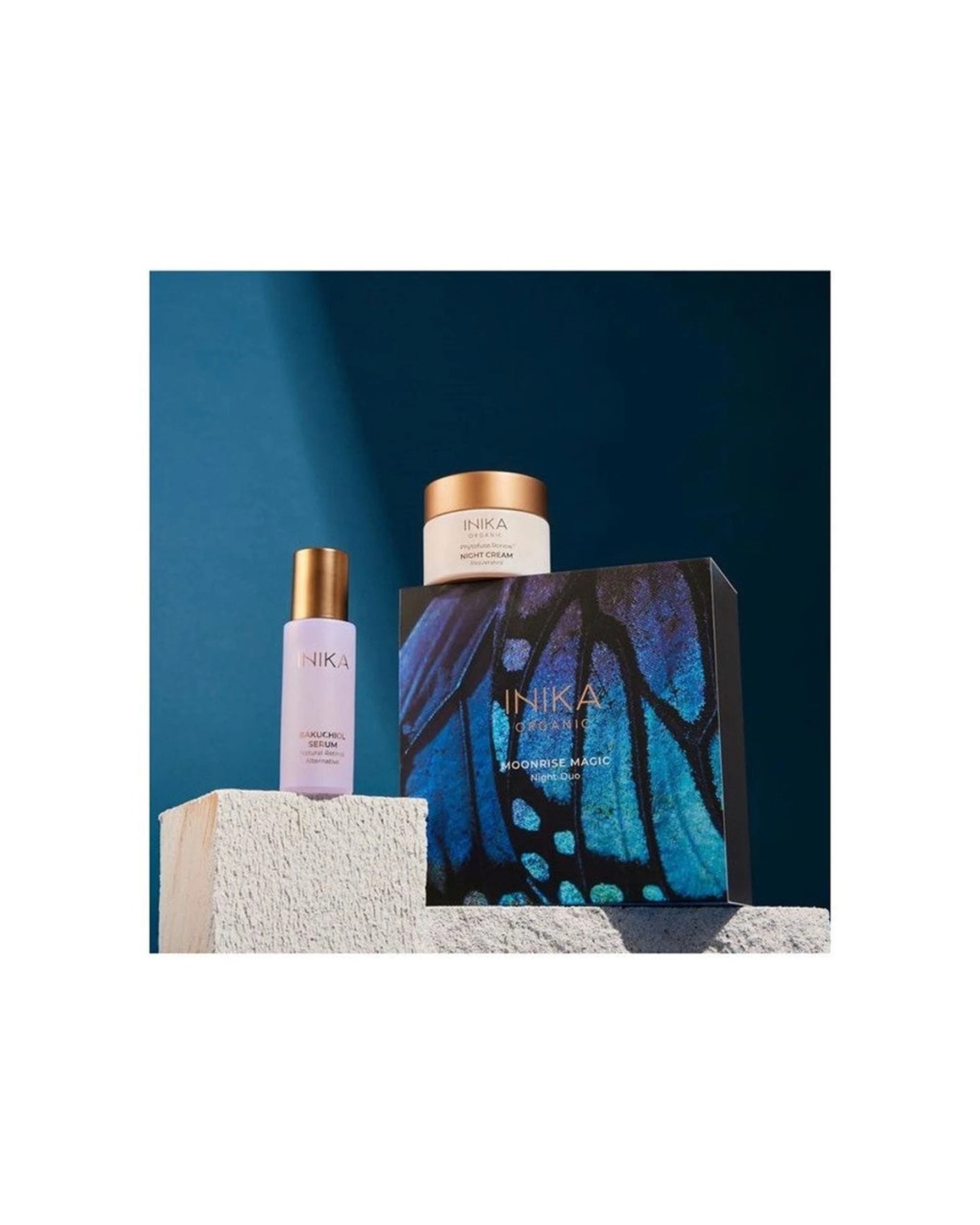 2 Inika Organic 2pc Moonrise Magic Night Duo Set With Bakuchiol Serum & Cream - Multi, 2 of 3