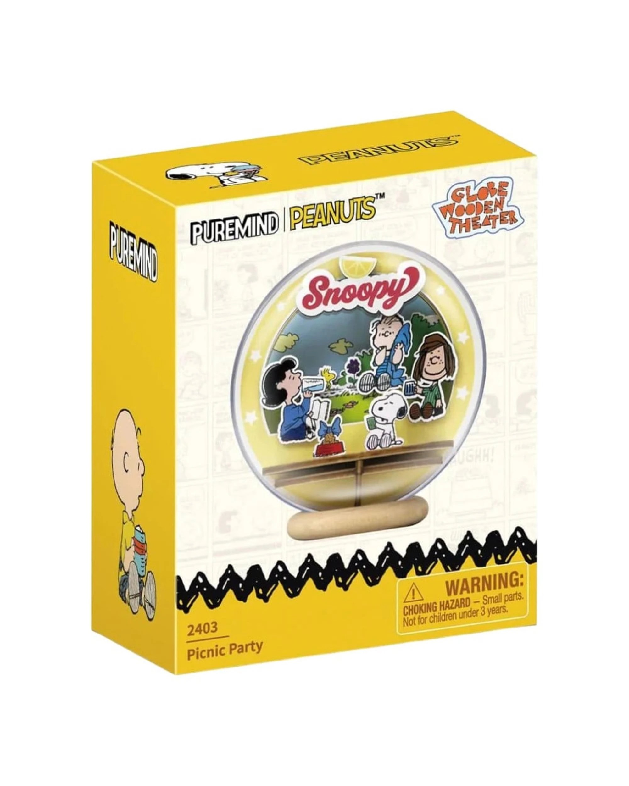 2 Pantasy Puremind Peanuts Snoopy Picnic Party Sphere Land Model Kit - 2403, 2 of 5