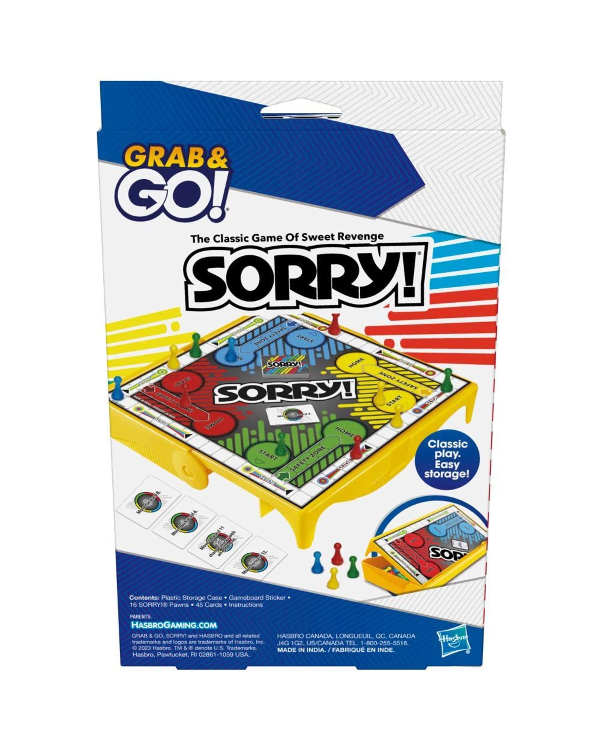 3 Sorry! Grab and Go Board Game, 3 of 3