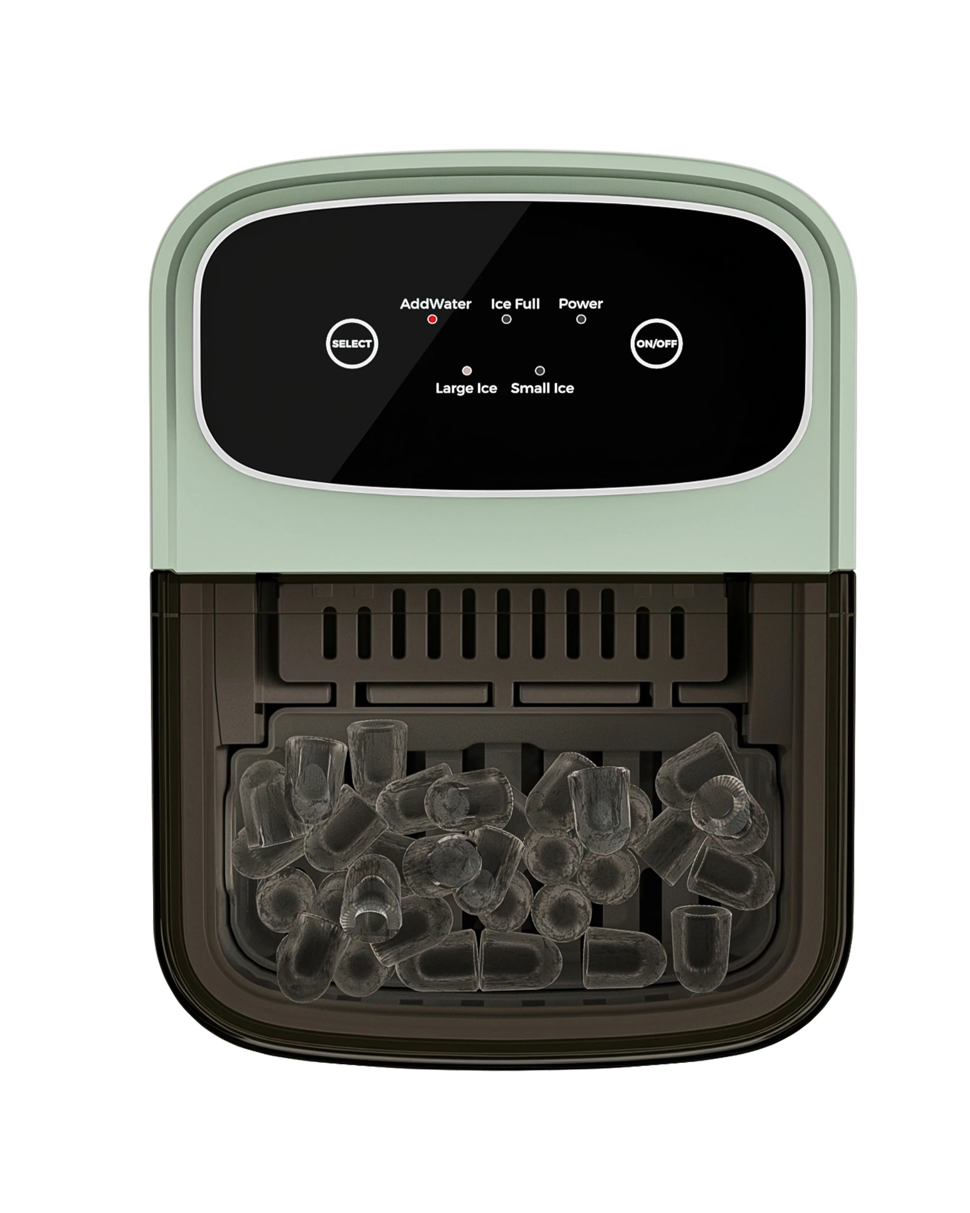 3 Yopower Ice Maker Machine, 12KG/24H Countertop Bullet Ice Maker, 1.2L - Green, 3 of 4
