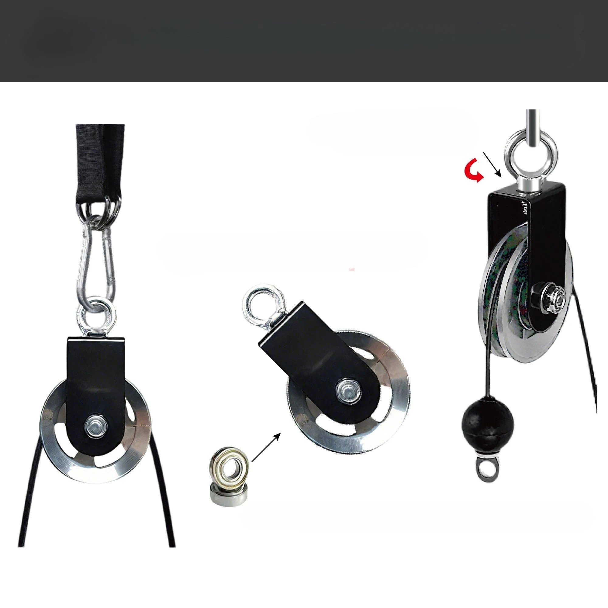 7 Fitness Master Pulley Cable Machine Attachment System Diy Lat Pull Down Tricep, 7 of 9