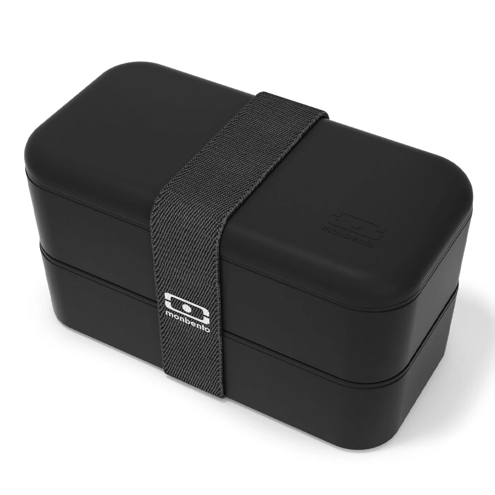 1 Monbento MB Original Bento Box – Black Onyx - Black - Black, 1 of 5