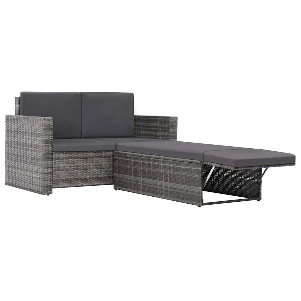 3 vidaXL Garden furniture set Adjustable Footrests - Grey, 3 of 9