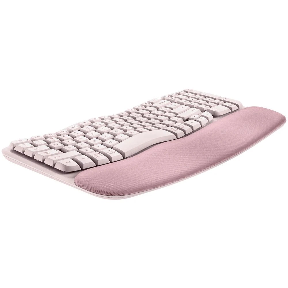 5 Logitech Wave Keys Ergonomic Wireless Keyboard Rose, 5 of 9
