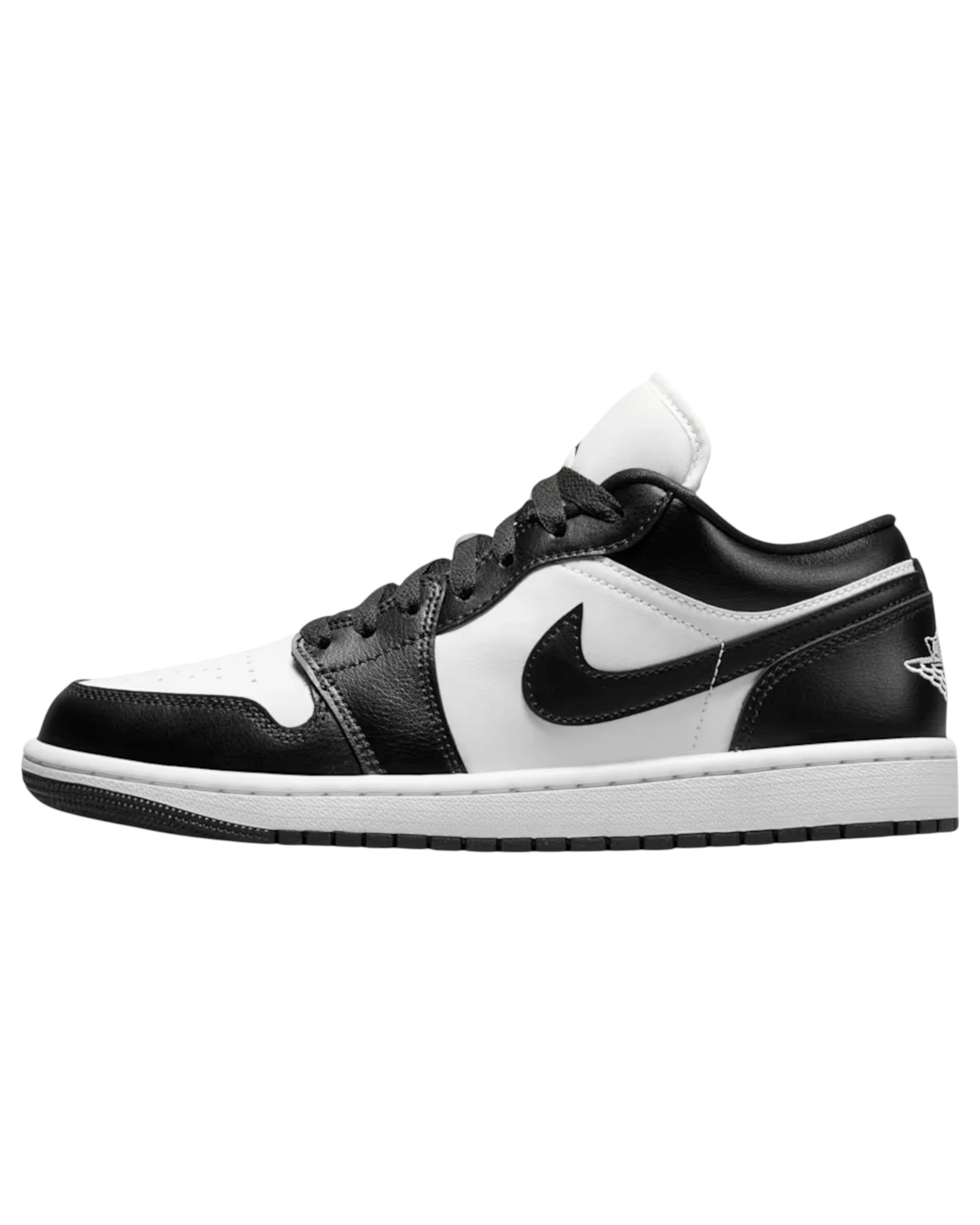 5 Nike Womens Air Jordan 1 Low Athletic Shoes BLACK/WHITE, 5 of 7