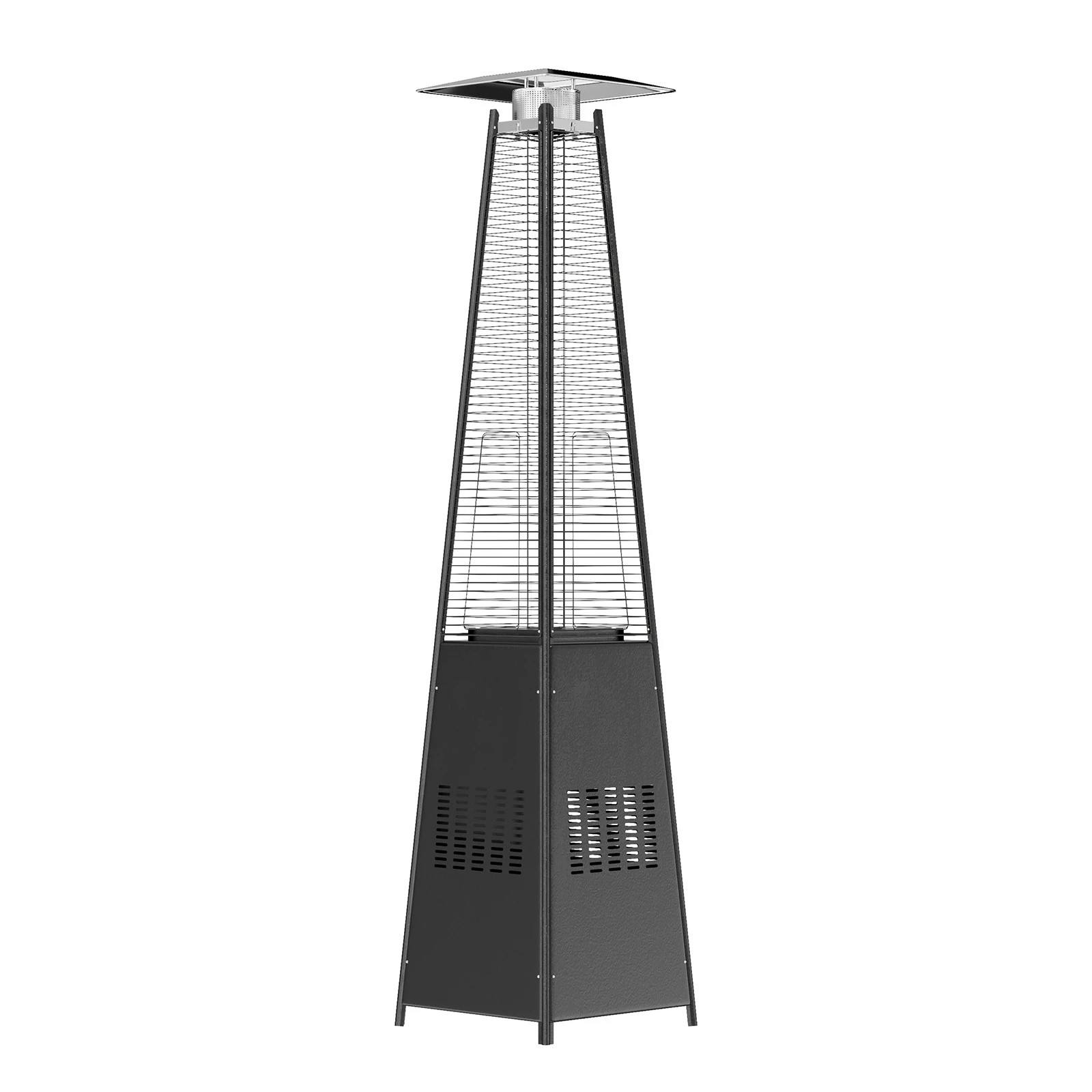7 Havana Outdoors Gas Pyramid Flame Heater 13KW Steel Regulator Black - Black, 7 of 7