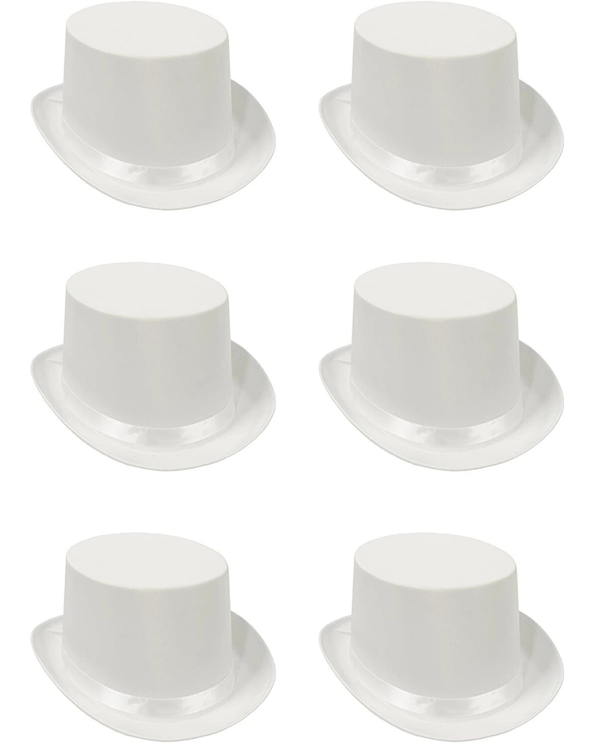 1 BR Costumes Satin Top Hat for Costume Parties - Bulk Pack of 6, 1 of 3
