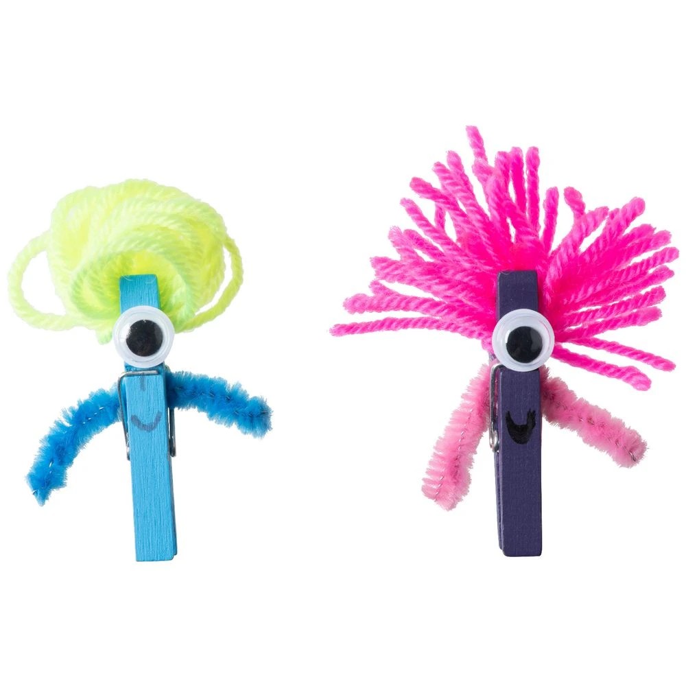 3 Kadink Wooden Mini Pegs Assorted 25 Pack, 3 of 3