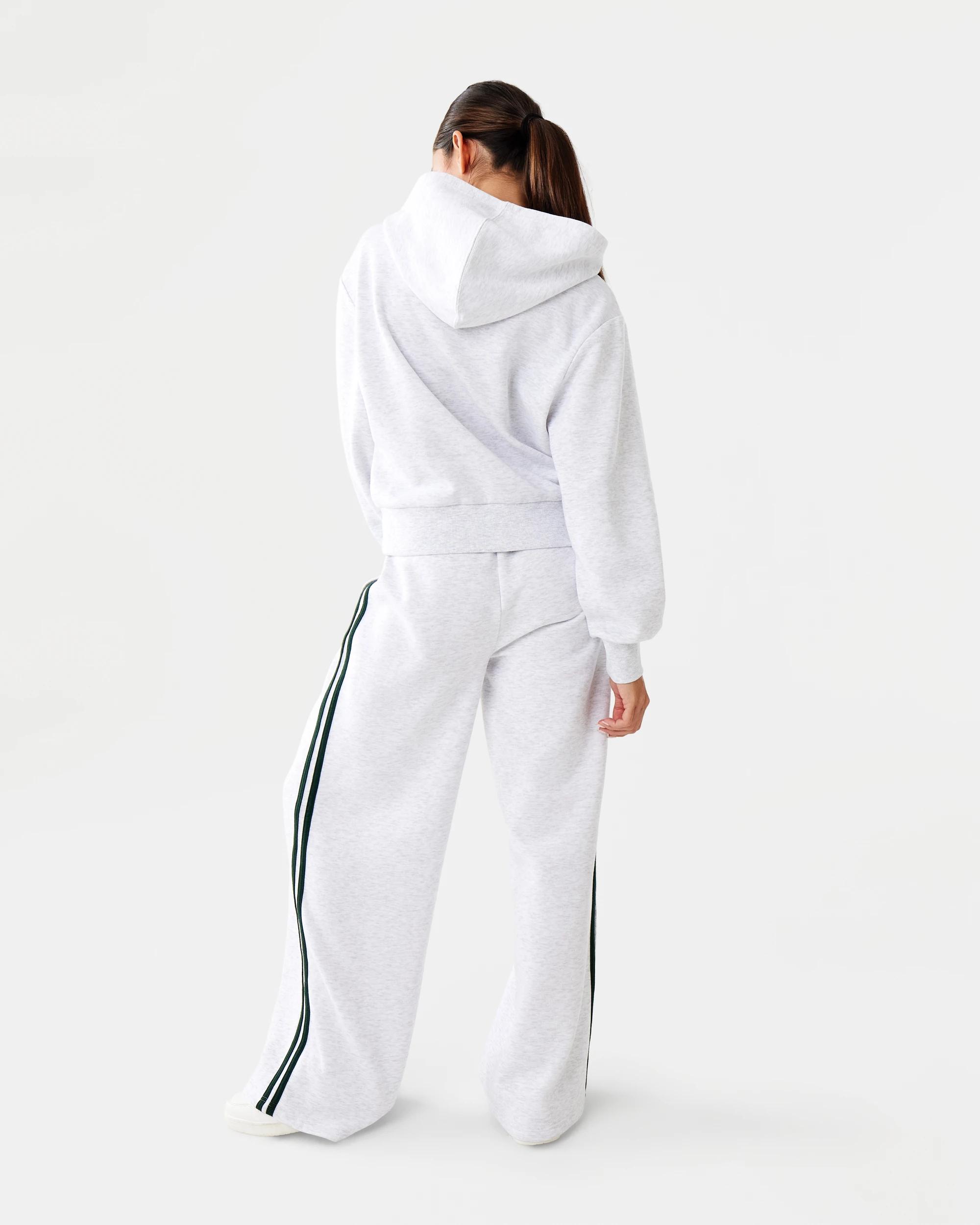 4 Everlast Womens Sports Stripe Trackpants White Marl, 4 of 10