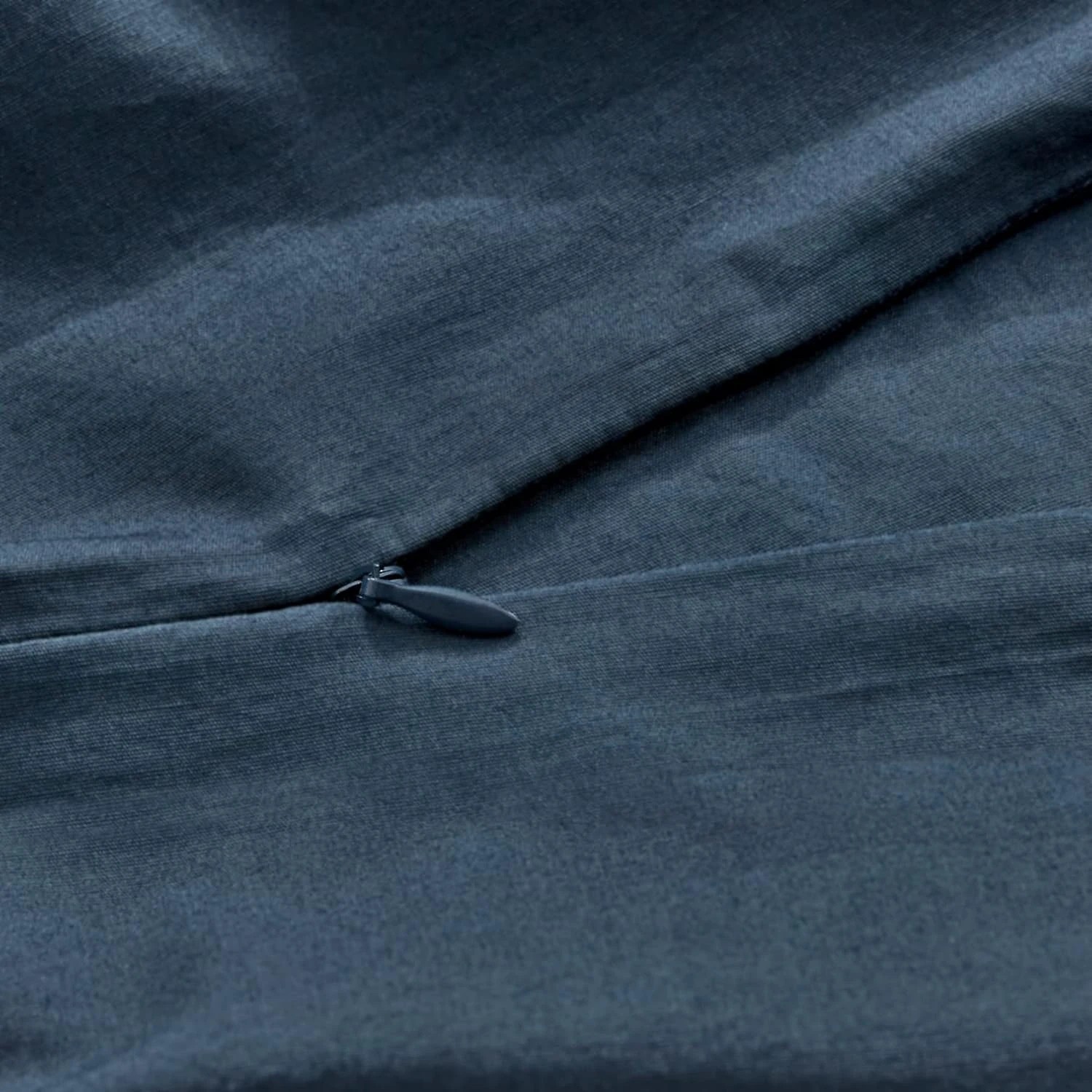 4 Gioia Casa Vintage Washed Cotton Quilt Cover Set Soft Breathable - Super King Bed - Dark Indigo, 4 of 4