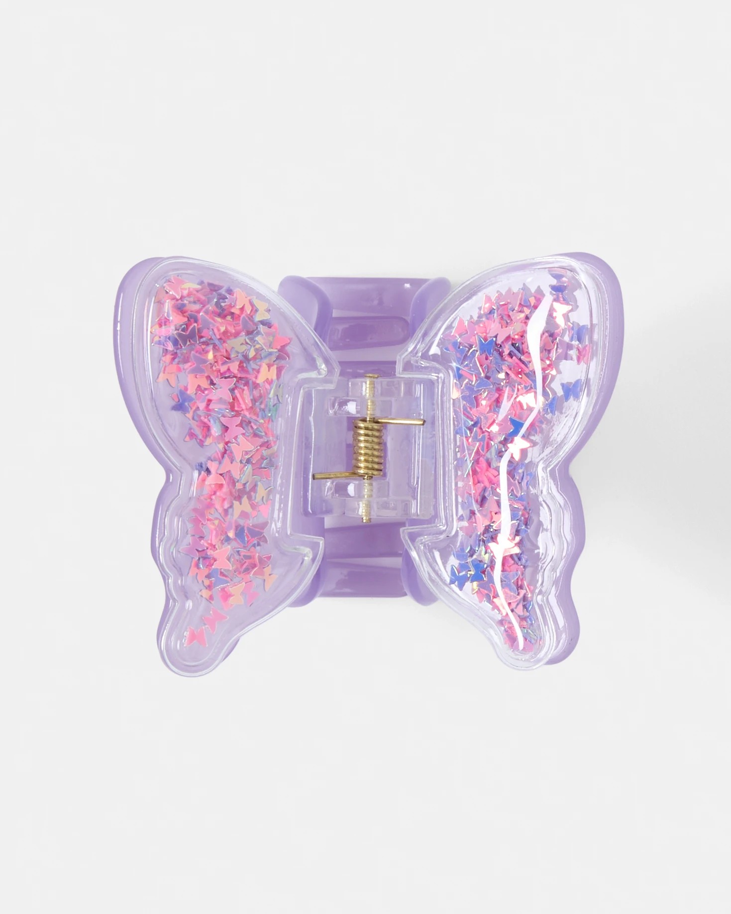 2 Purple Large Butterfly Claw Hair Clip, 2 of 4