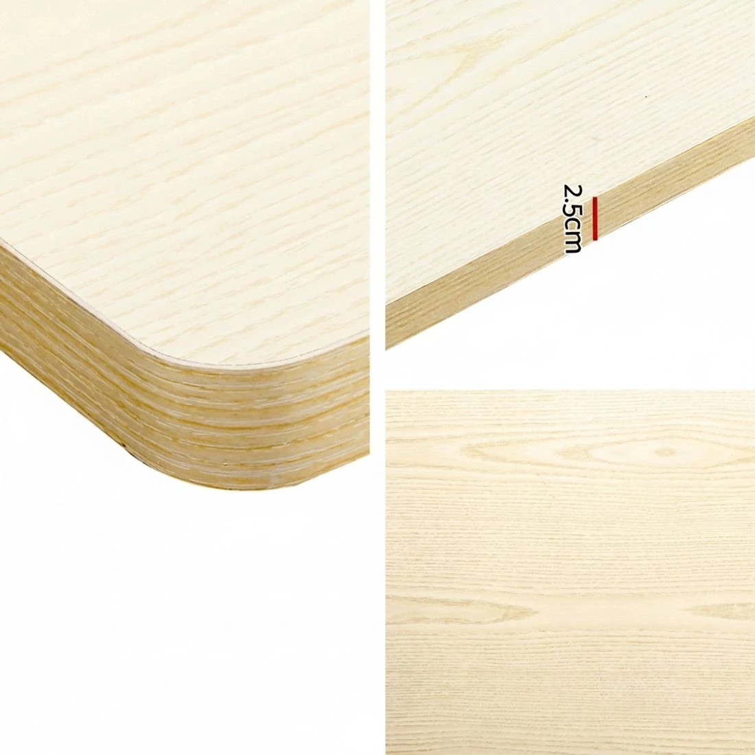 3 Artiss Standing Desk Motorised Electric Dual Motor 140CM  Oak - Brown, 3 of 5