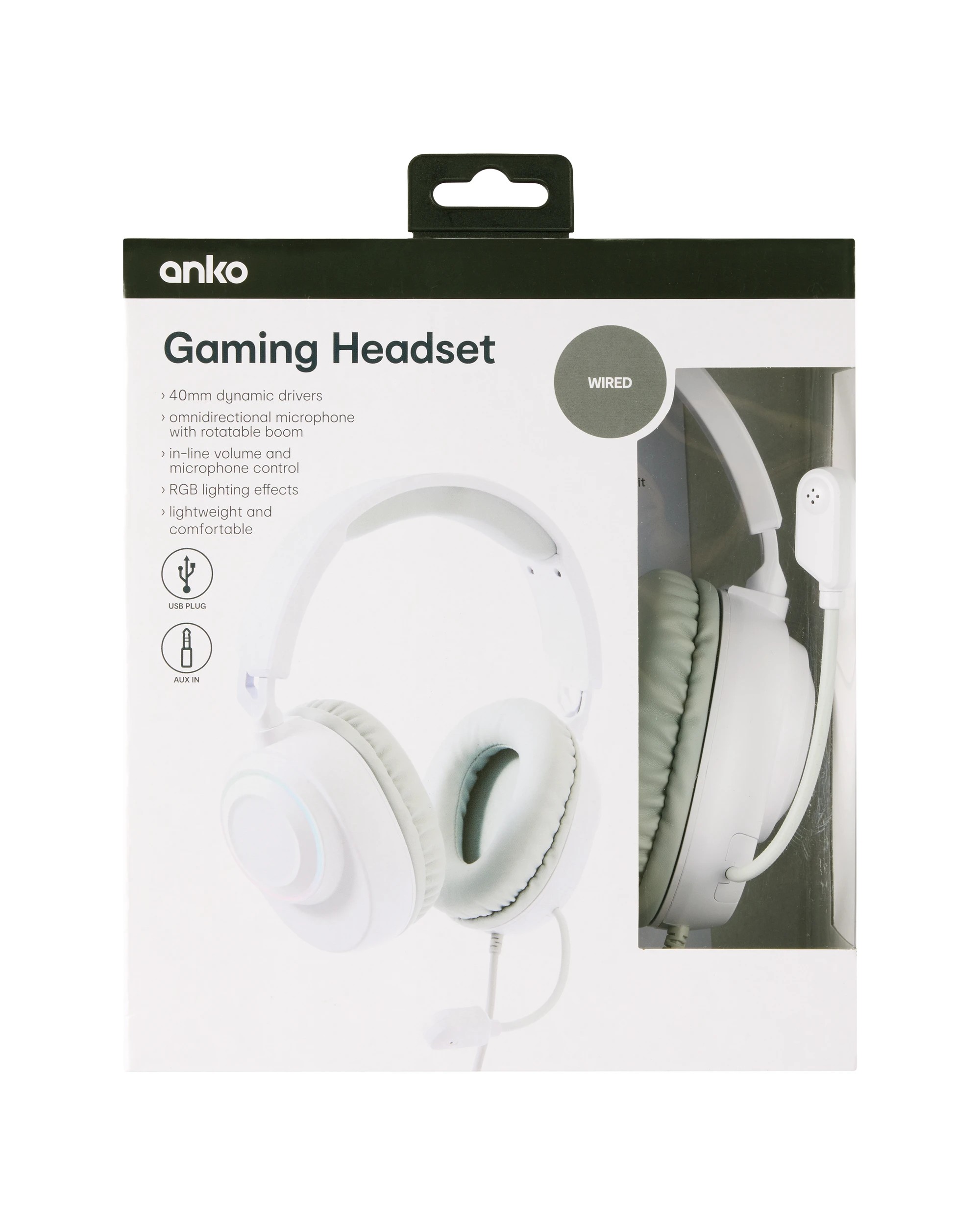 9 Gaming Headset - White, 9 of 10