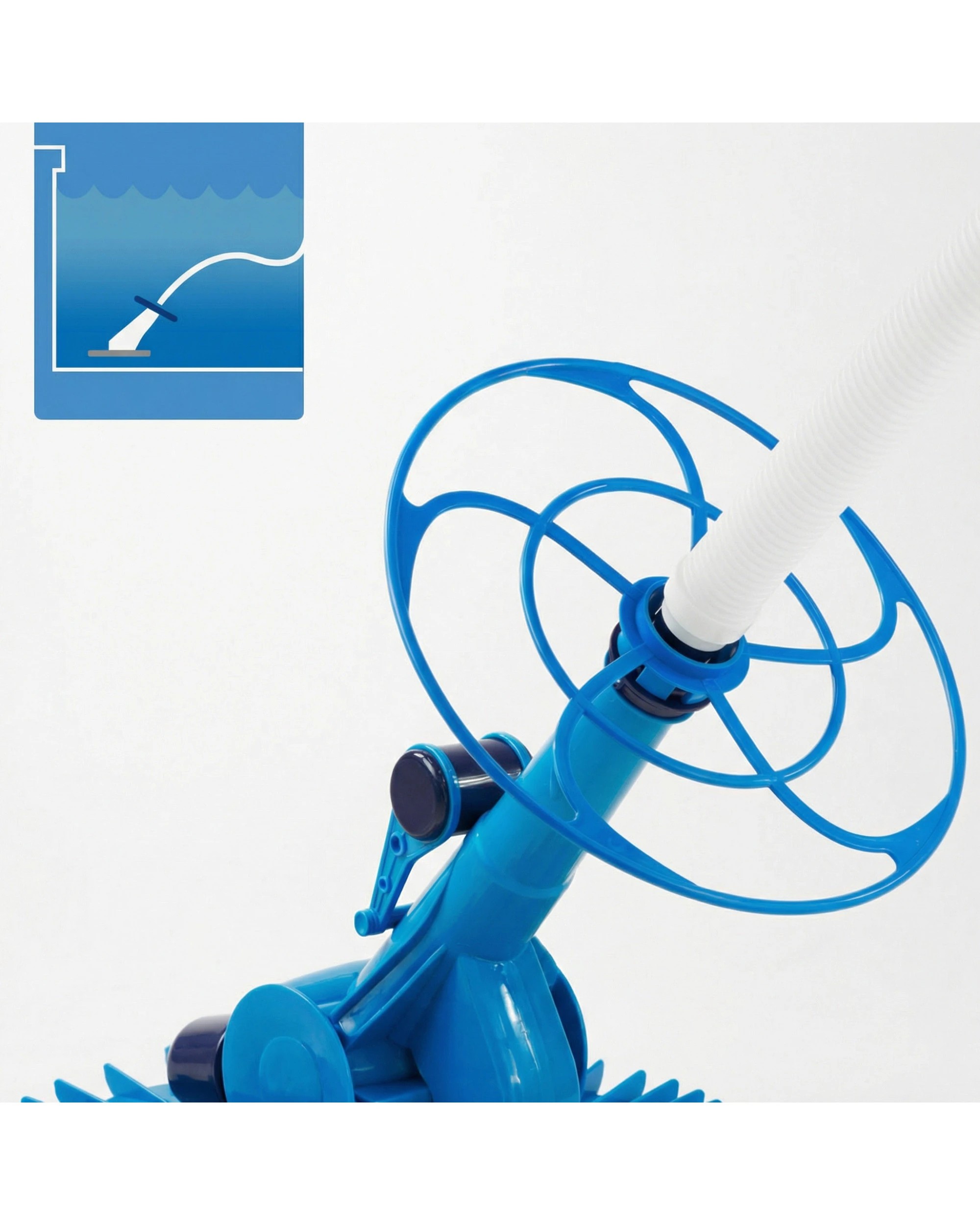 3 HydroActive Automatic Swimming Pool Vacuum Cleaner - Blue, 3 of 10