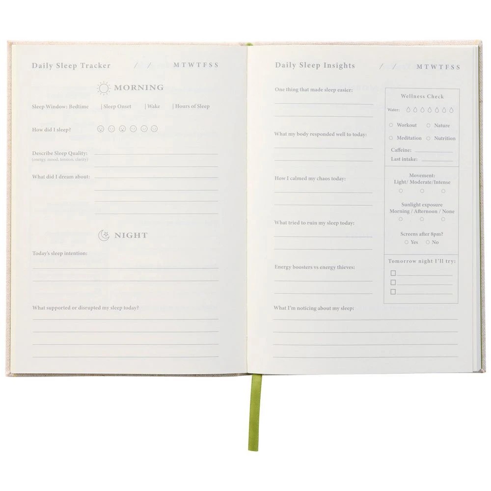 2 Officeworks Rustic A5 Sleep Journal 160 Pages, 2 of 3