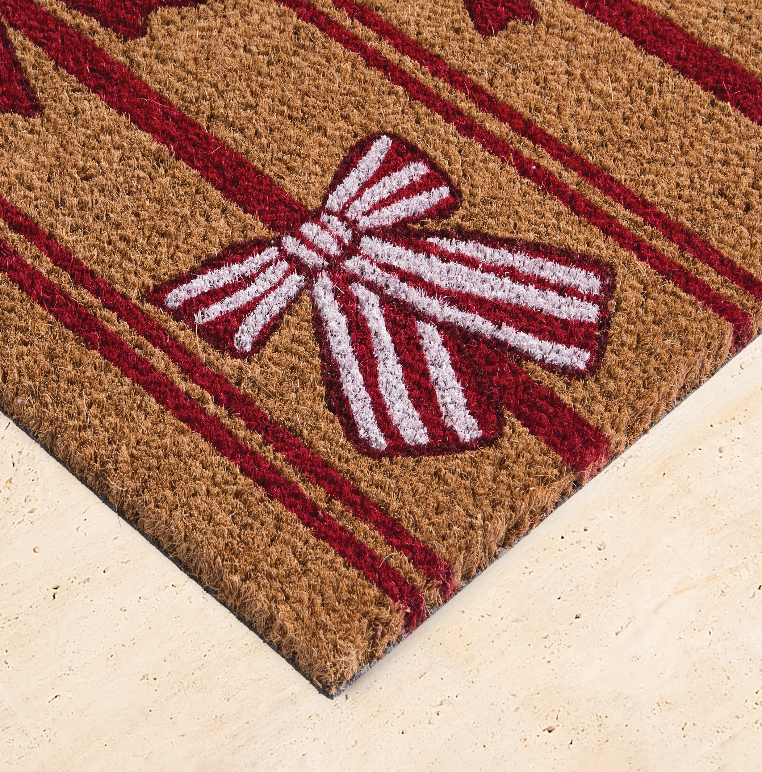 3 Bows and Stripes Door Mat - 100cm x 45cm, 3 of 5